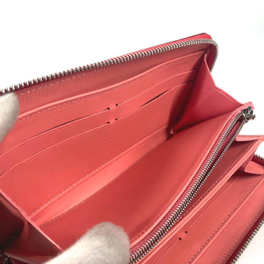 Louis Vuitton Pink Poppy Petal Monogram Vernis Rayures Long Wallet