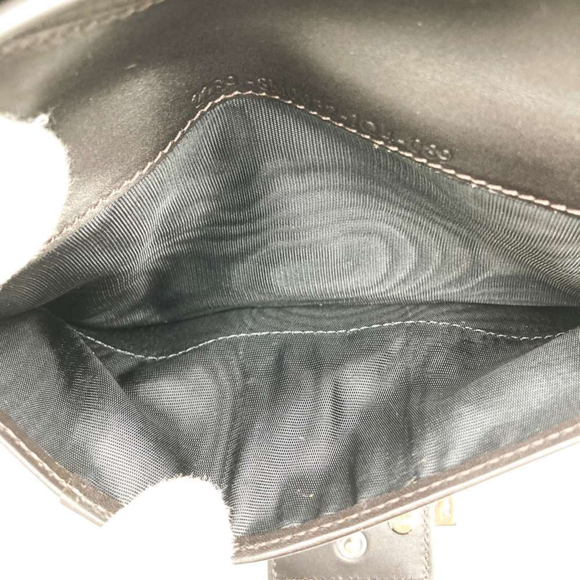 Fendi Zucchino Brown Canvas Long Wallet (Bi-Fold)