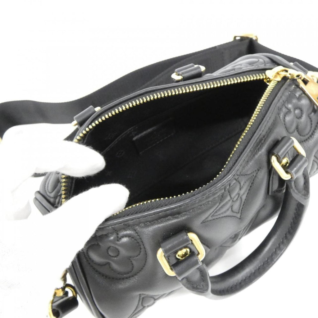 Louis Vuitton Black Leather Shoulder Bag