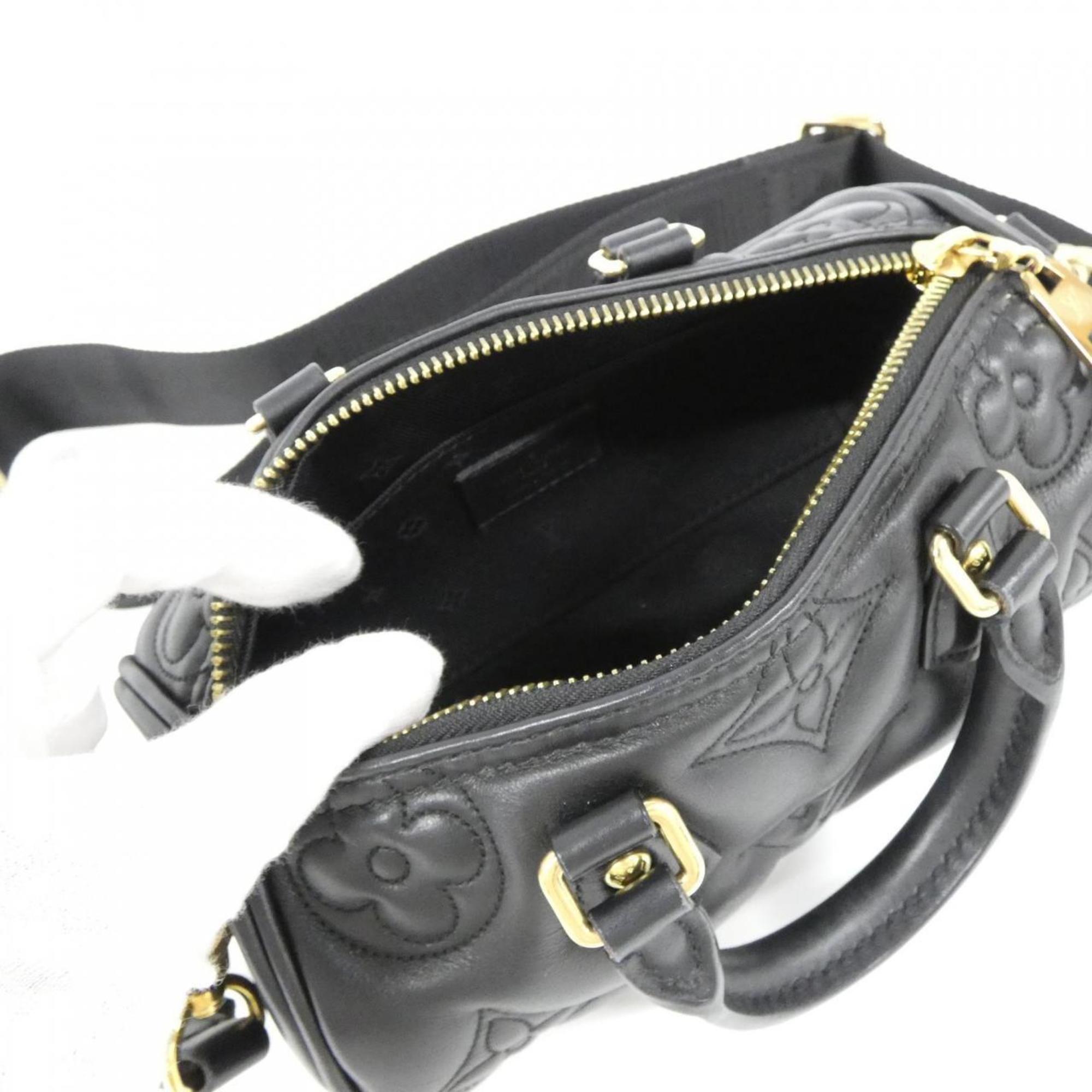 Louis Vuitton Black Leather Shoulder Bag