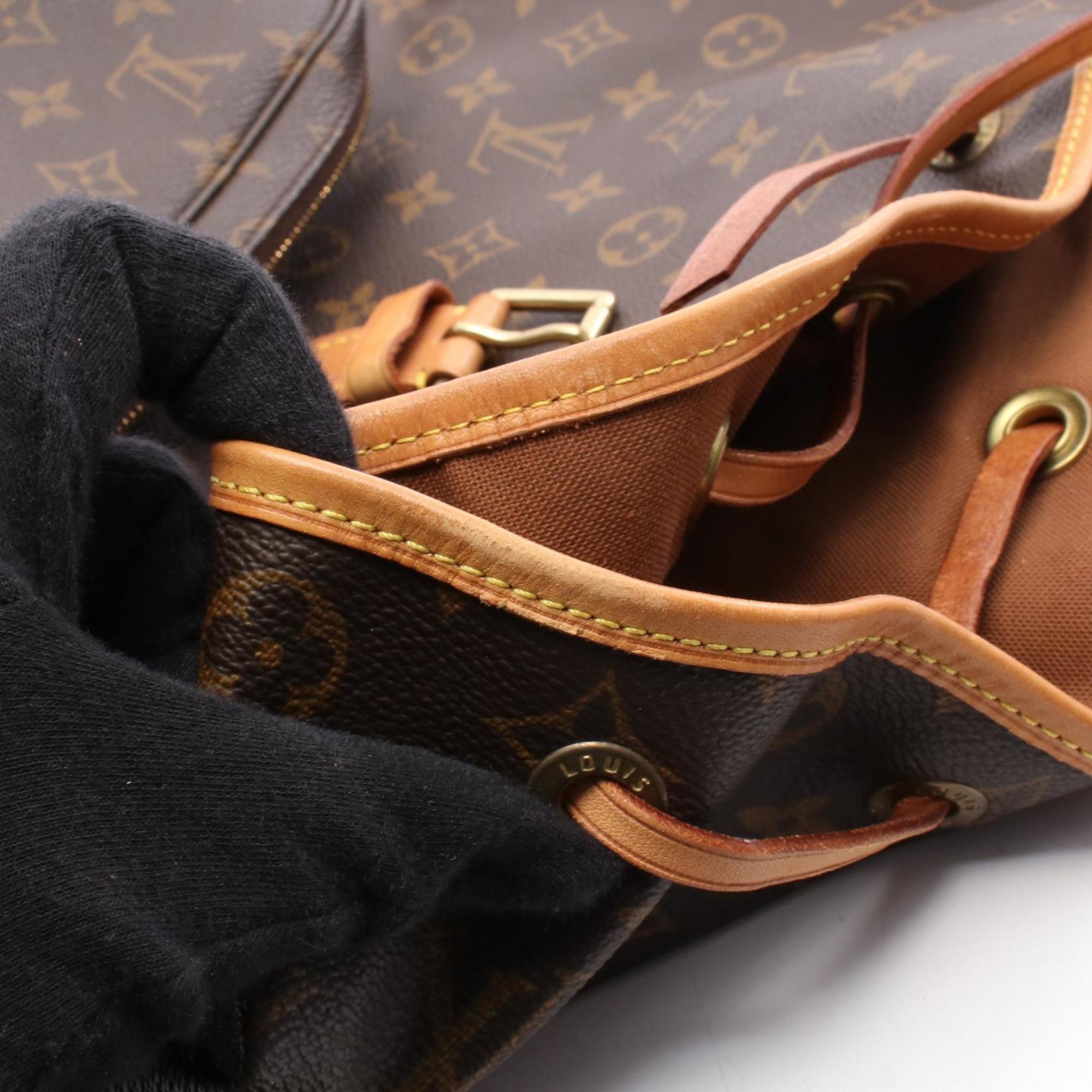 Louis Vuitton Brown Monogram Coated Canvas Backpack