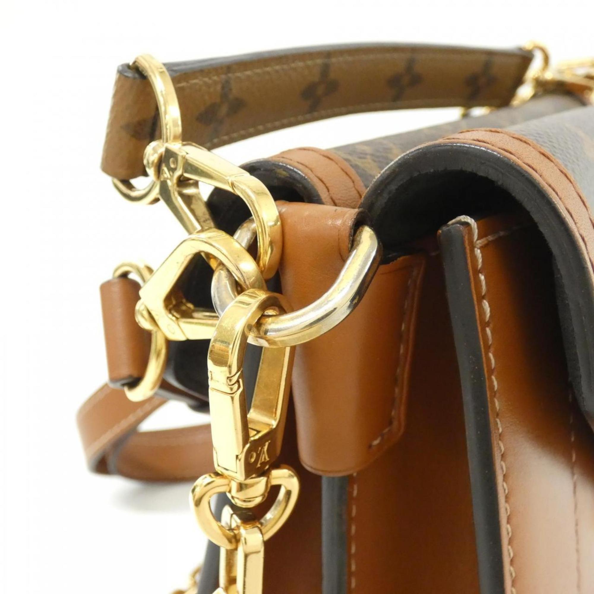 Louis Vuitton Marron Monogram Coated Canvas Shoulder Bag
