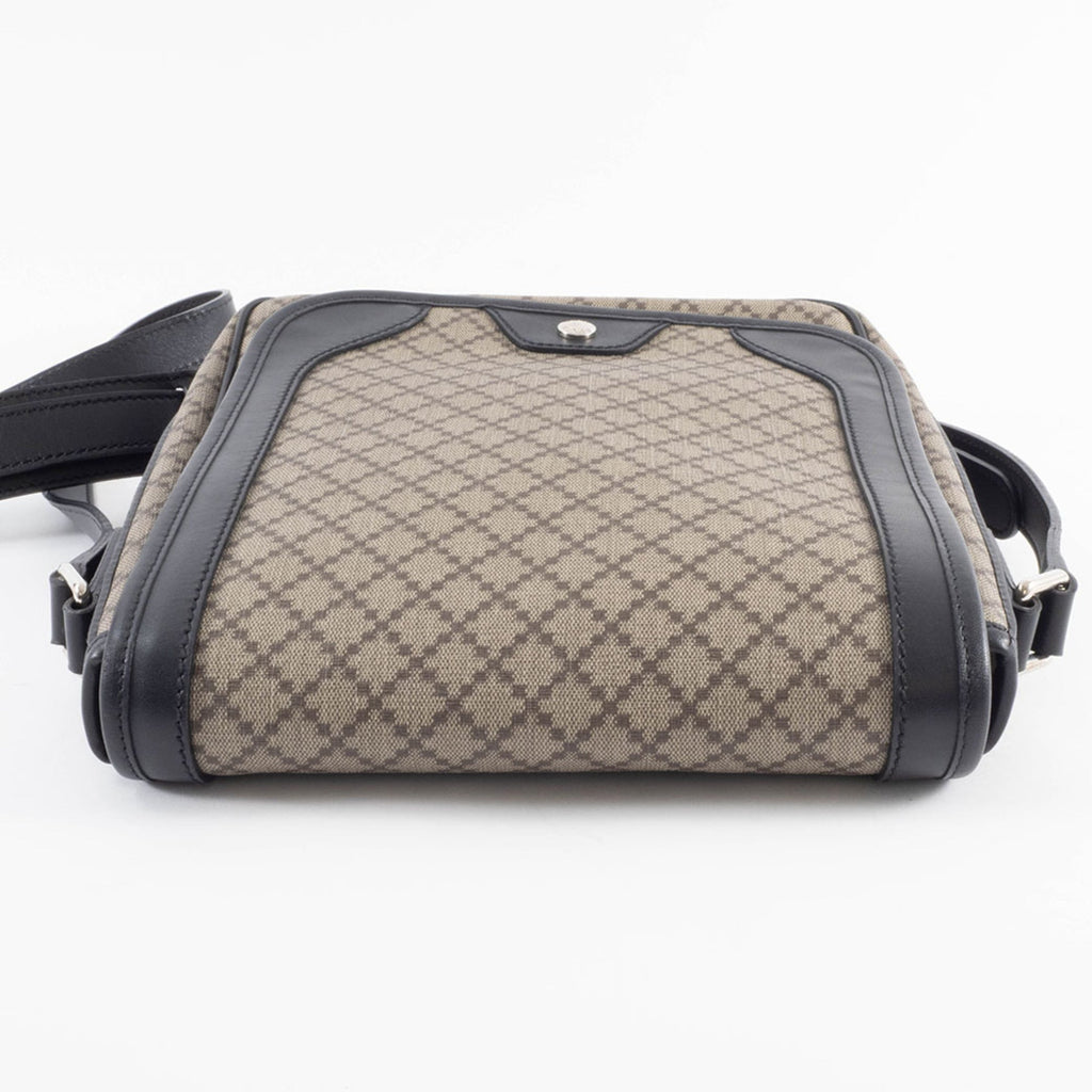 Gucci Beige Black Pvc Leather Shoulder Bag (Pre-Owned)