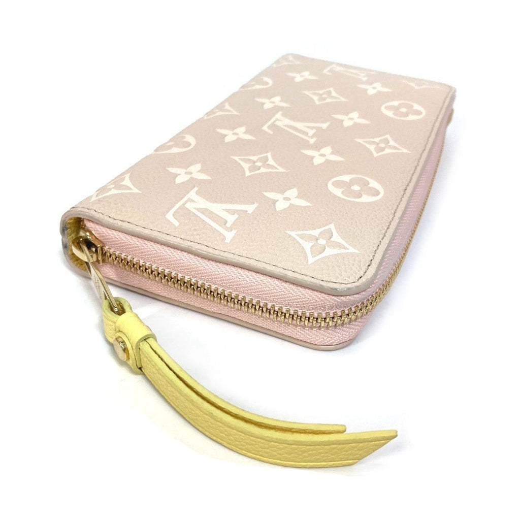 Louis Vuitton Monogram Empreinte Beige Pink Monogram Empreinte Long Wallet