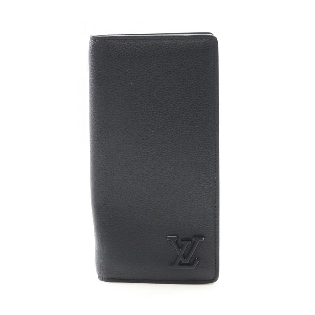 Louis Vuitton Black Leather Long Wallet