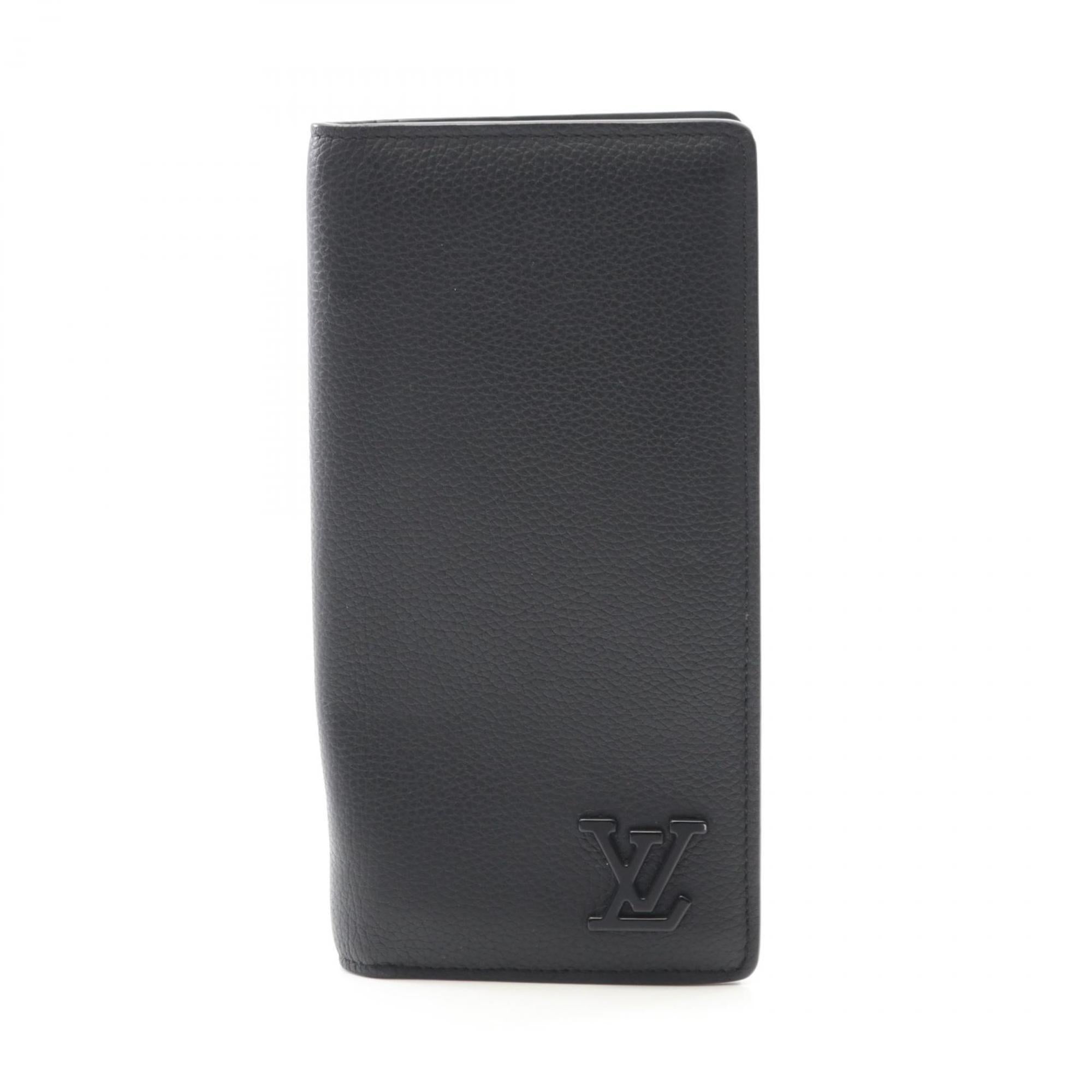 Louis Vuitton Black Leather Long Wallet