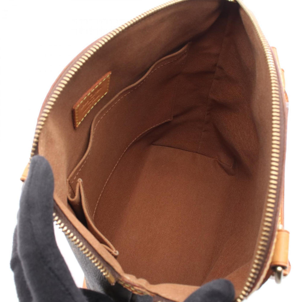 Louis Vuitton Brown Monogram Coated Canvas Leather Handbag