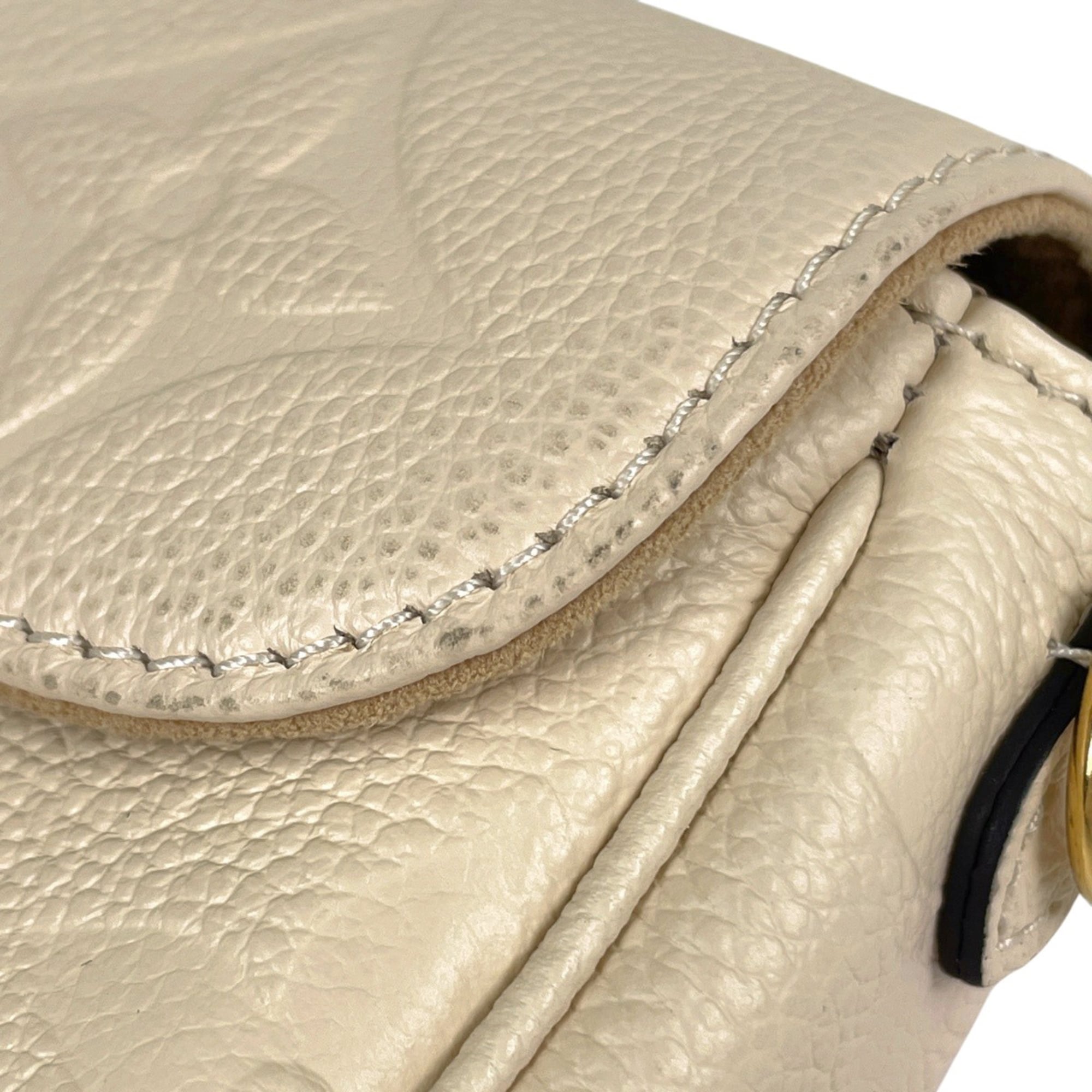 Louis Vuitton White Monogram Empreinte Shoulder Bag