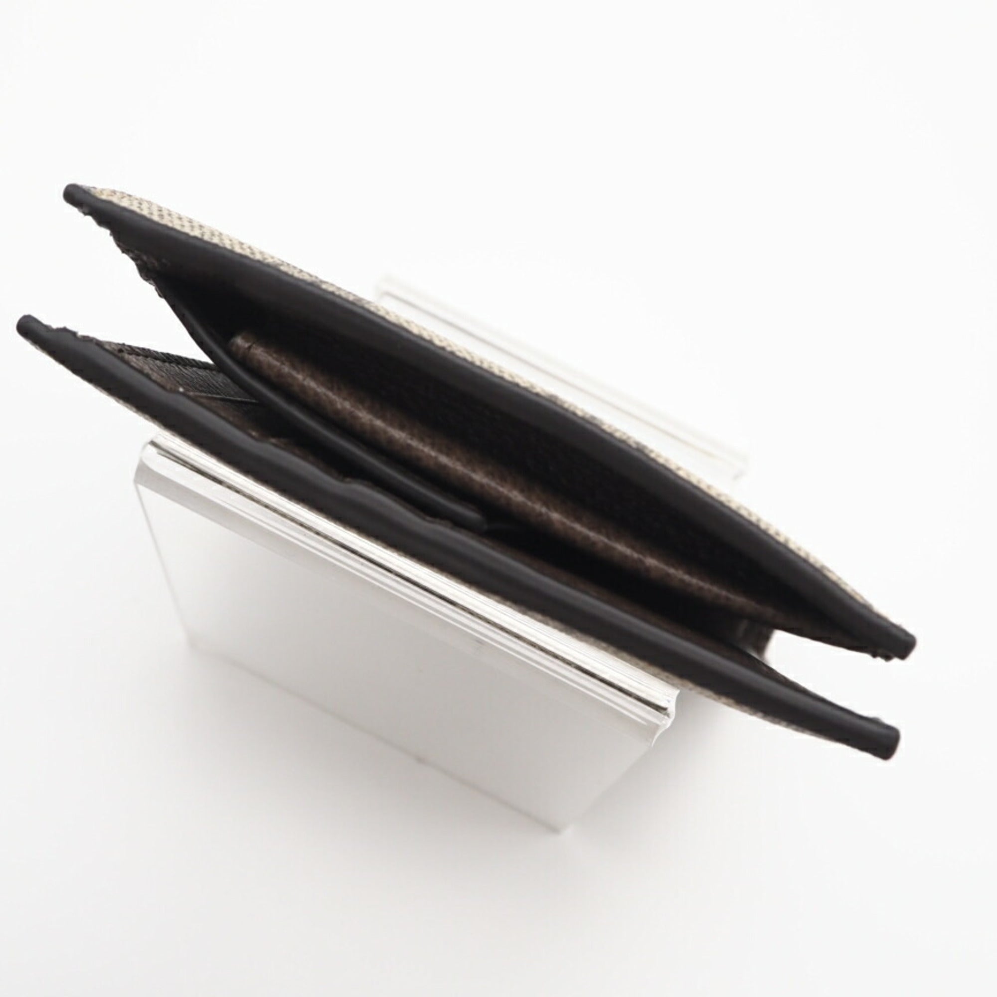 Balenciaga Beige Coated Canvas Leather Wallet (Bi-Fold)