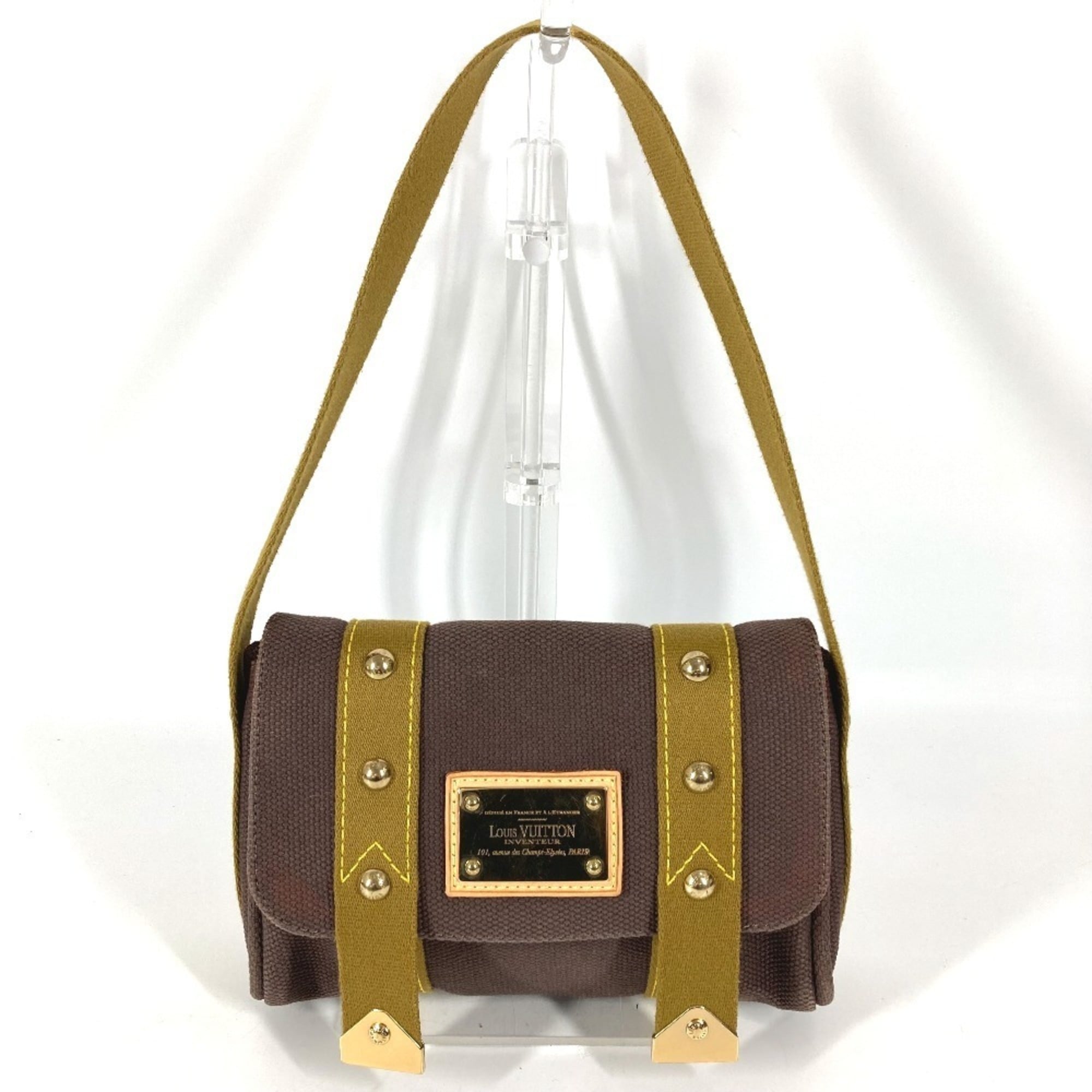 Louis Vuitton Brown Canvas Pochette Shoulder Bag