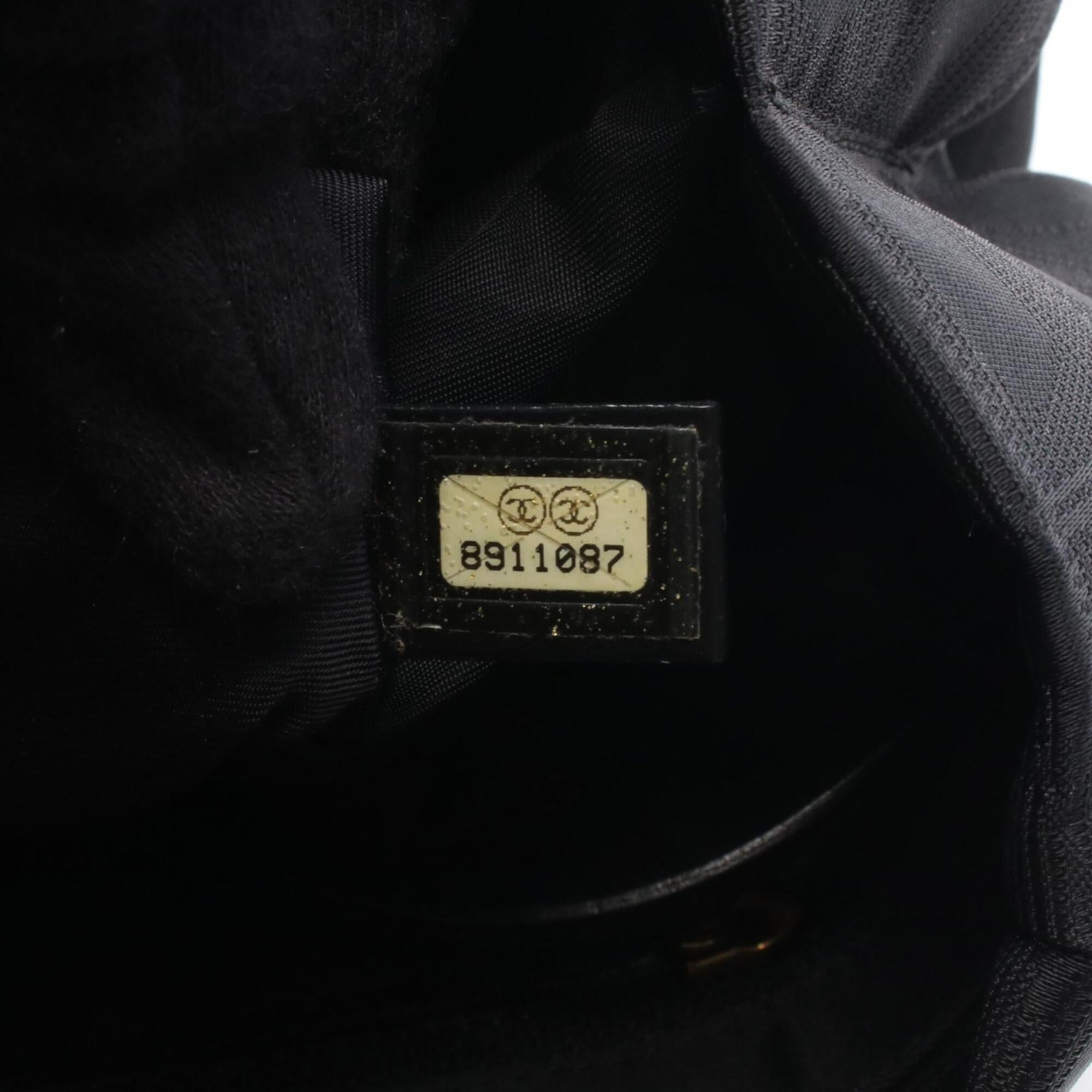 Chanel Black New Travel Line Leather Handbag Tote Bag