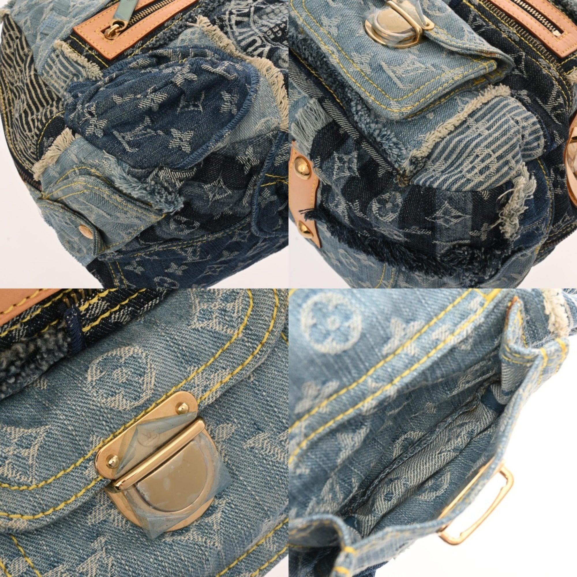Louis Vuitton Monogram Denim Blue Monogram Denim Handbag