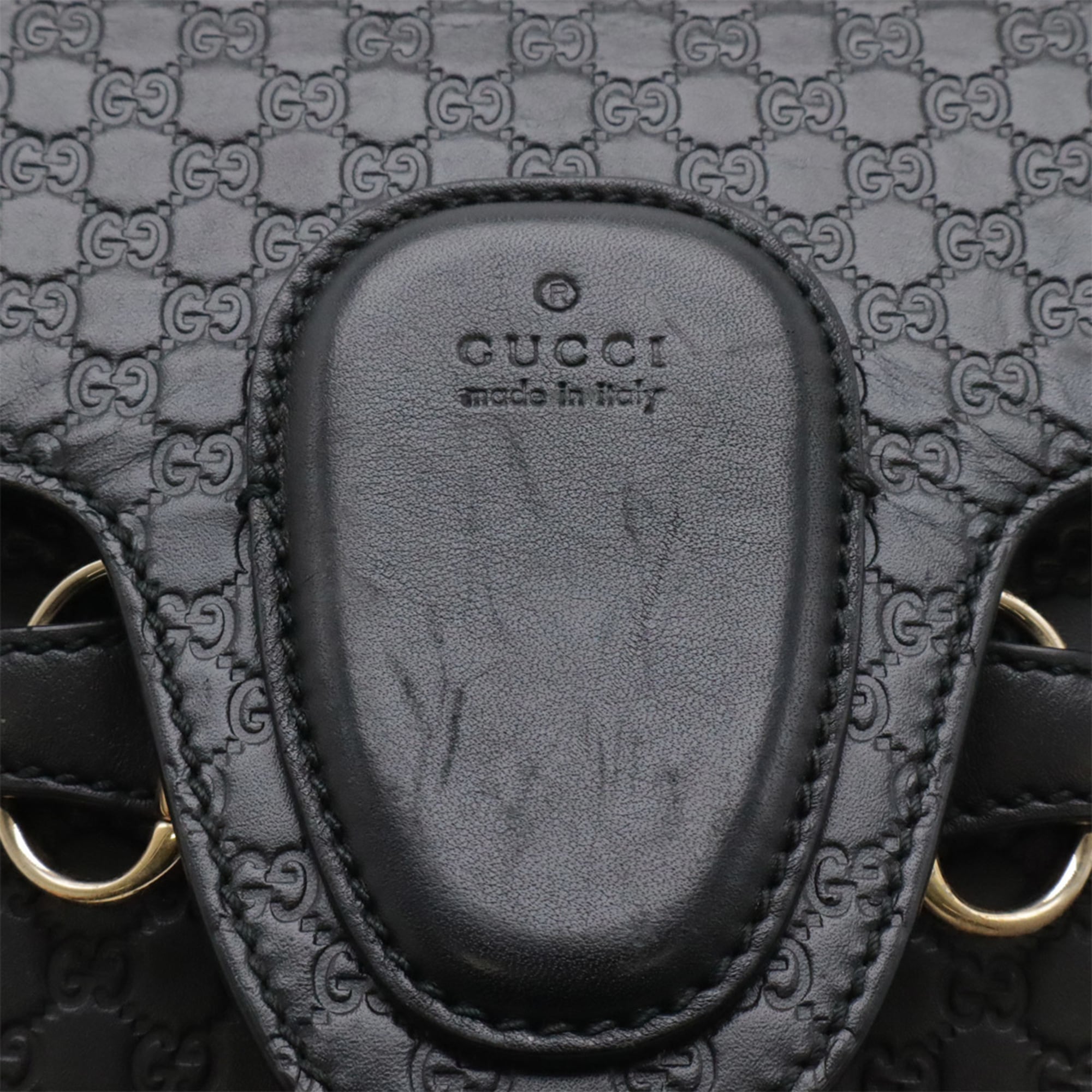 Gucci Microguccissima Black Micro Gg Leather Shoulder Bag (Pre-Owned)