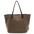 Louis Vuitton Brown Damier Canvas White Pvc Shoulder Bag Tote Bag