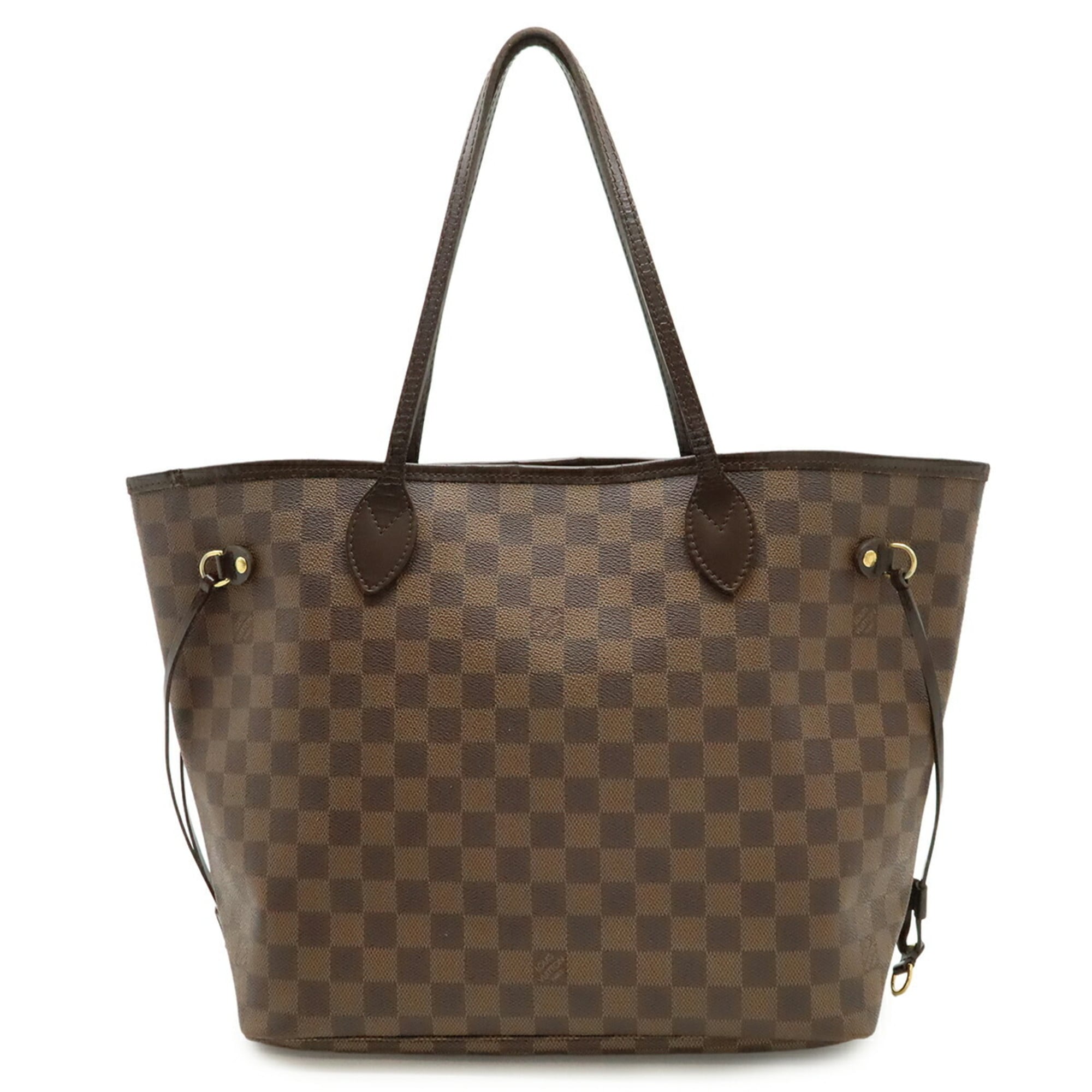 Louis Vuitton Brown Damier Canvas White Pvc Shoulder Bag Tote Bag