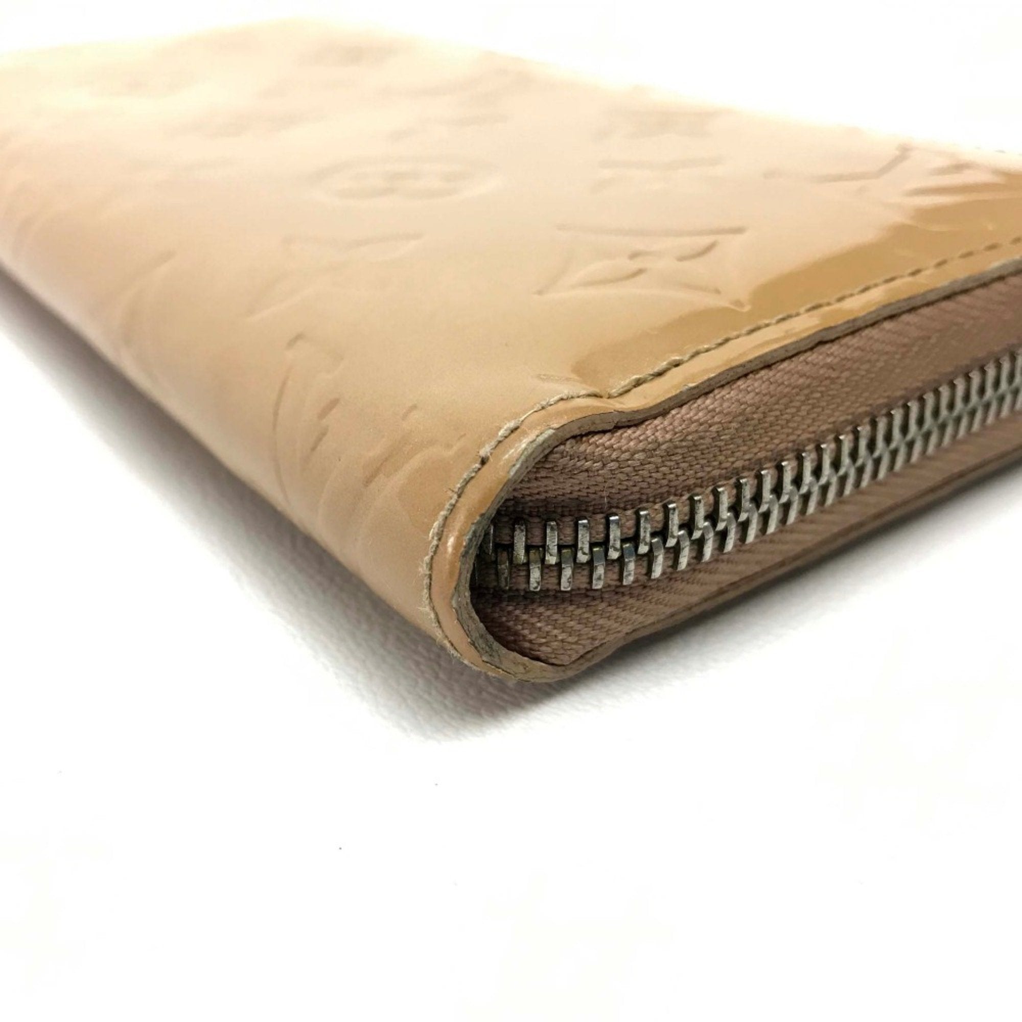 Louis Vuitton Beige Leather Long Wallet