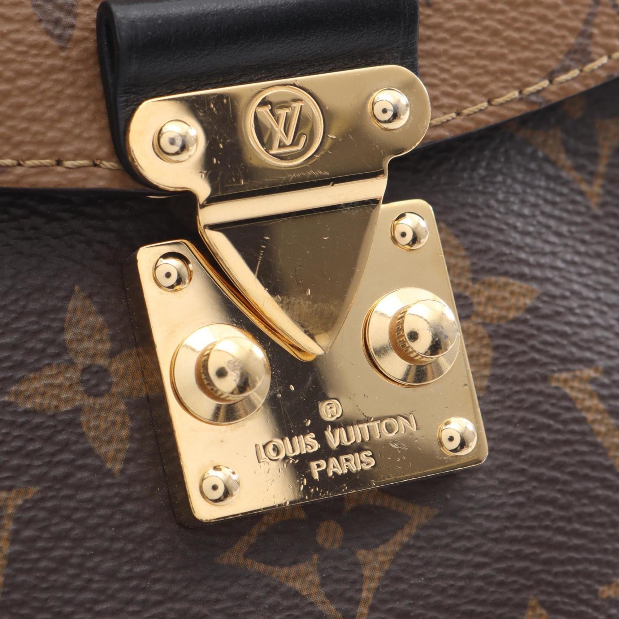 Louis Vuitton Brown Monogram Reverse Coated Canvas Leather Handbag