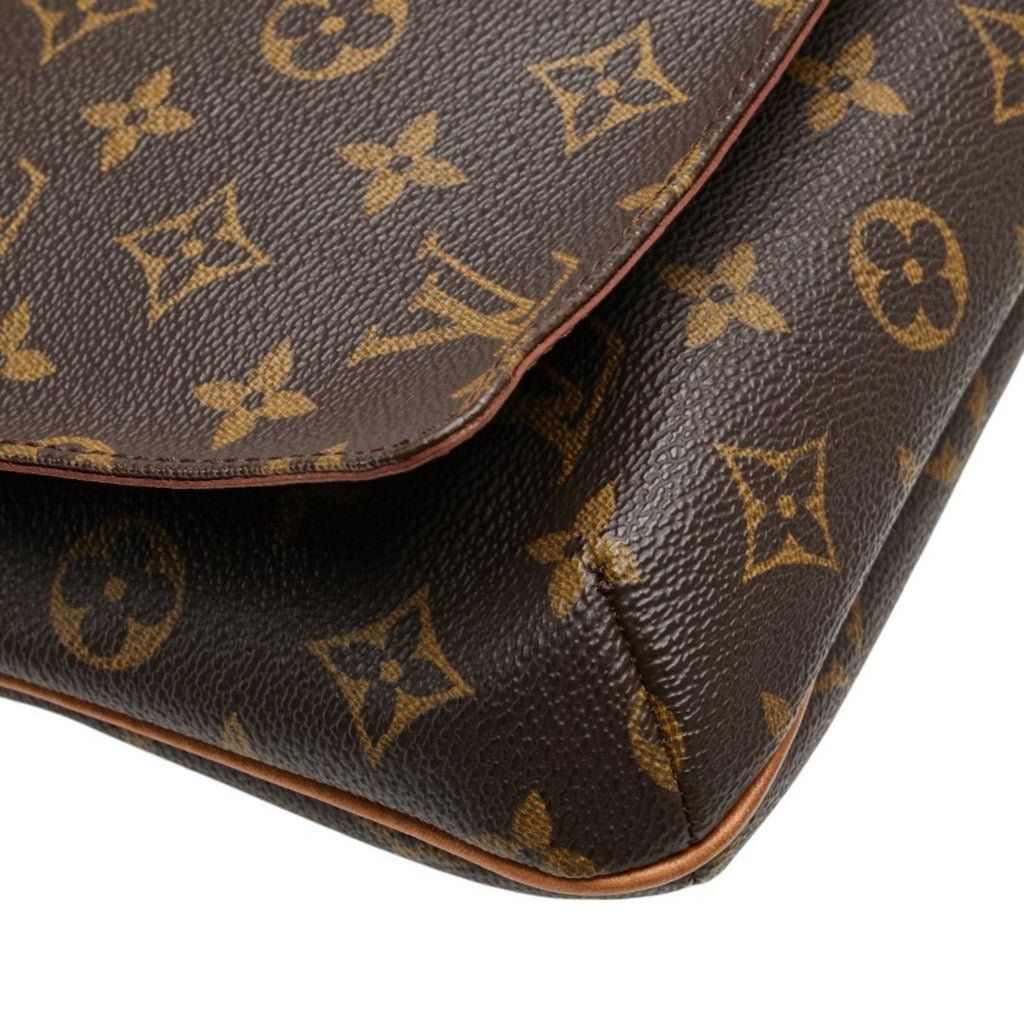 Louis Vuitton Monogram Brown Pvc Leather Handbag Shoulder Bag