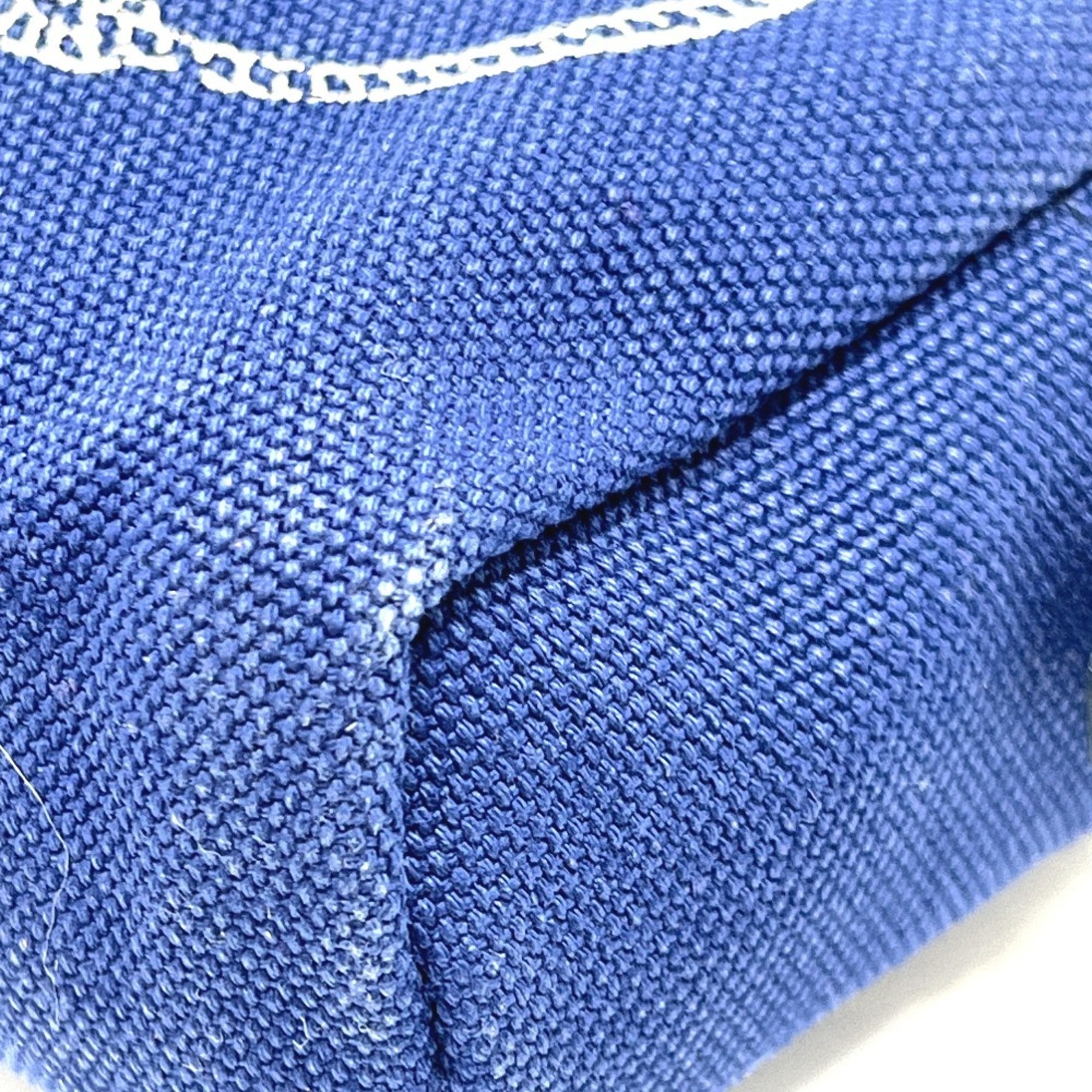 Prada Blue Canvas Pouch