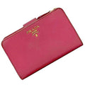 Prada Pink Saffiano Metal Wallet (Bi-Fold)