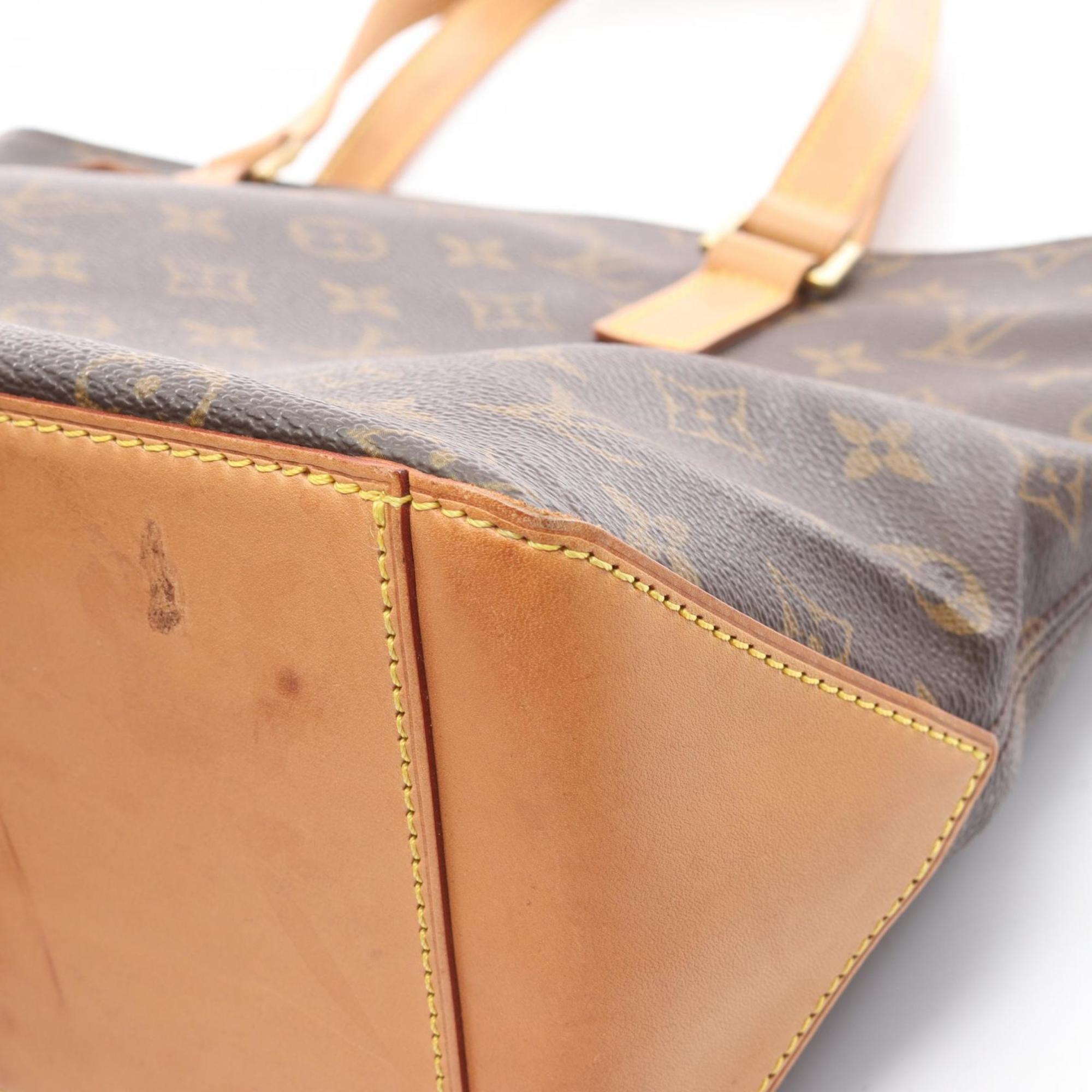 Louis Vuitton Brown Coated Canvas Leather Handbag Shoulder Bag