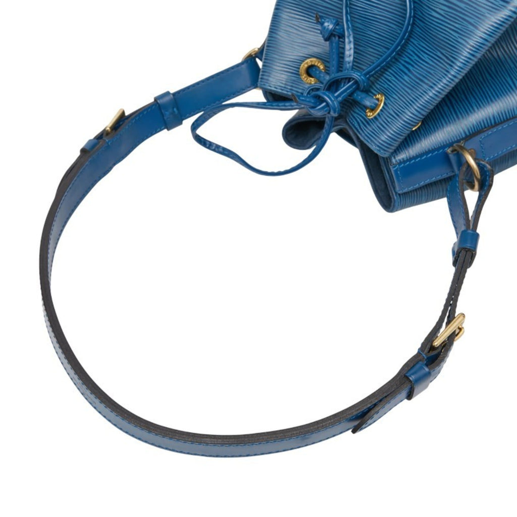 Louis Vuitton Toledo Blue Leather Handbag Shoulder Bag