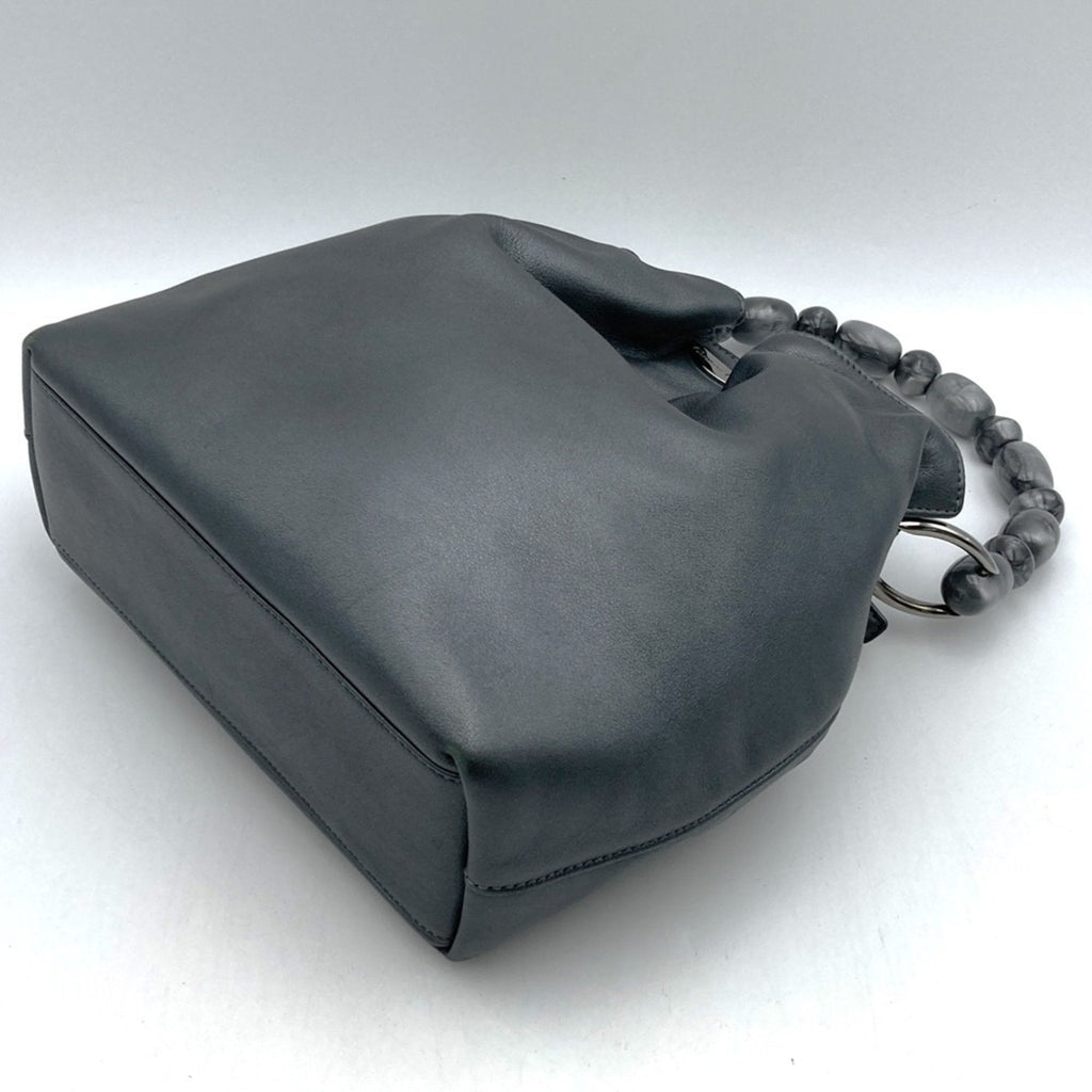 Christian Dior Gray Leather Handbag (Pre-Owned)