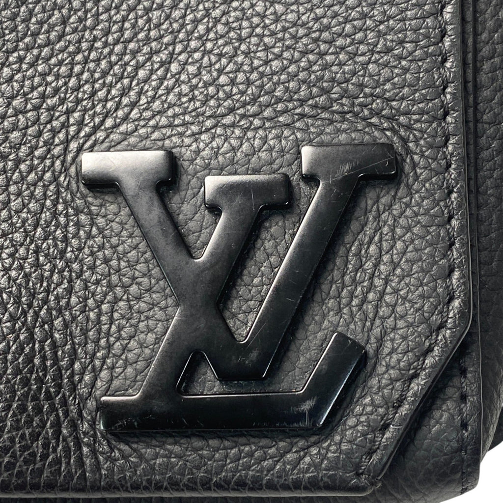 Louis Vuitton Black Leather Sling Bag