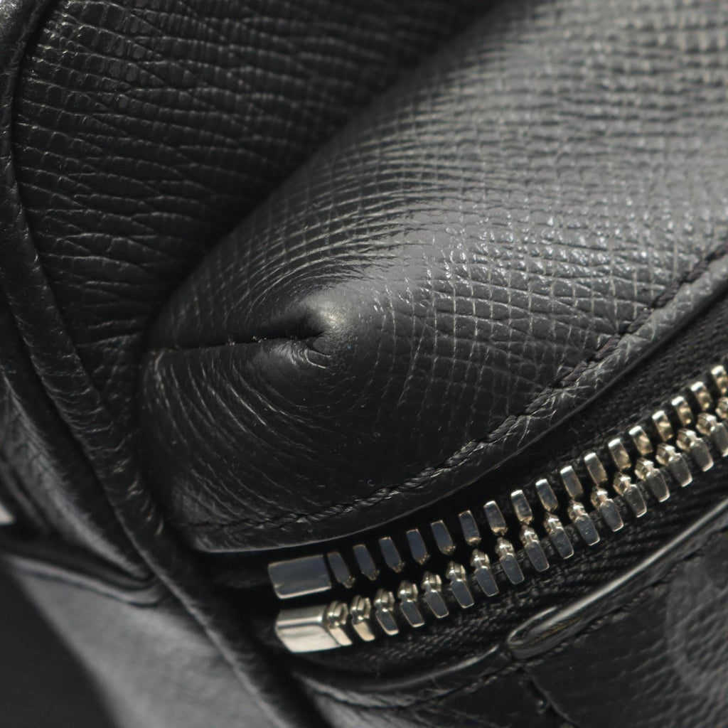 Louis Vuitton Black Coated Canvas Leather Fanny Pack