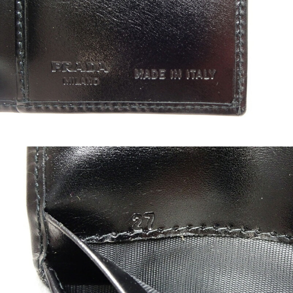 Prada Black Nero Long Bill Wallet (Bi-Fold)