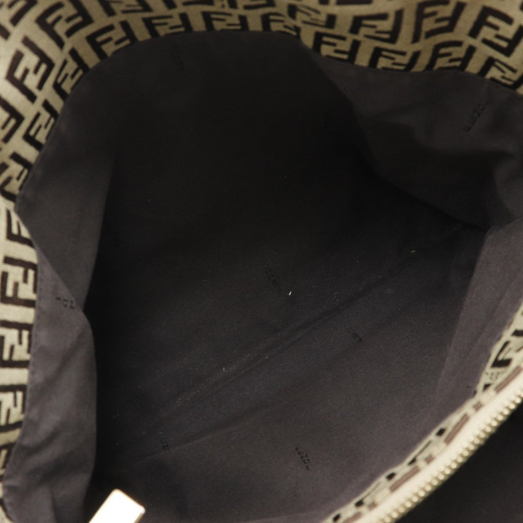 Fendi Brown Nylon Canvas Handbag