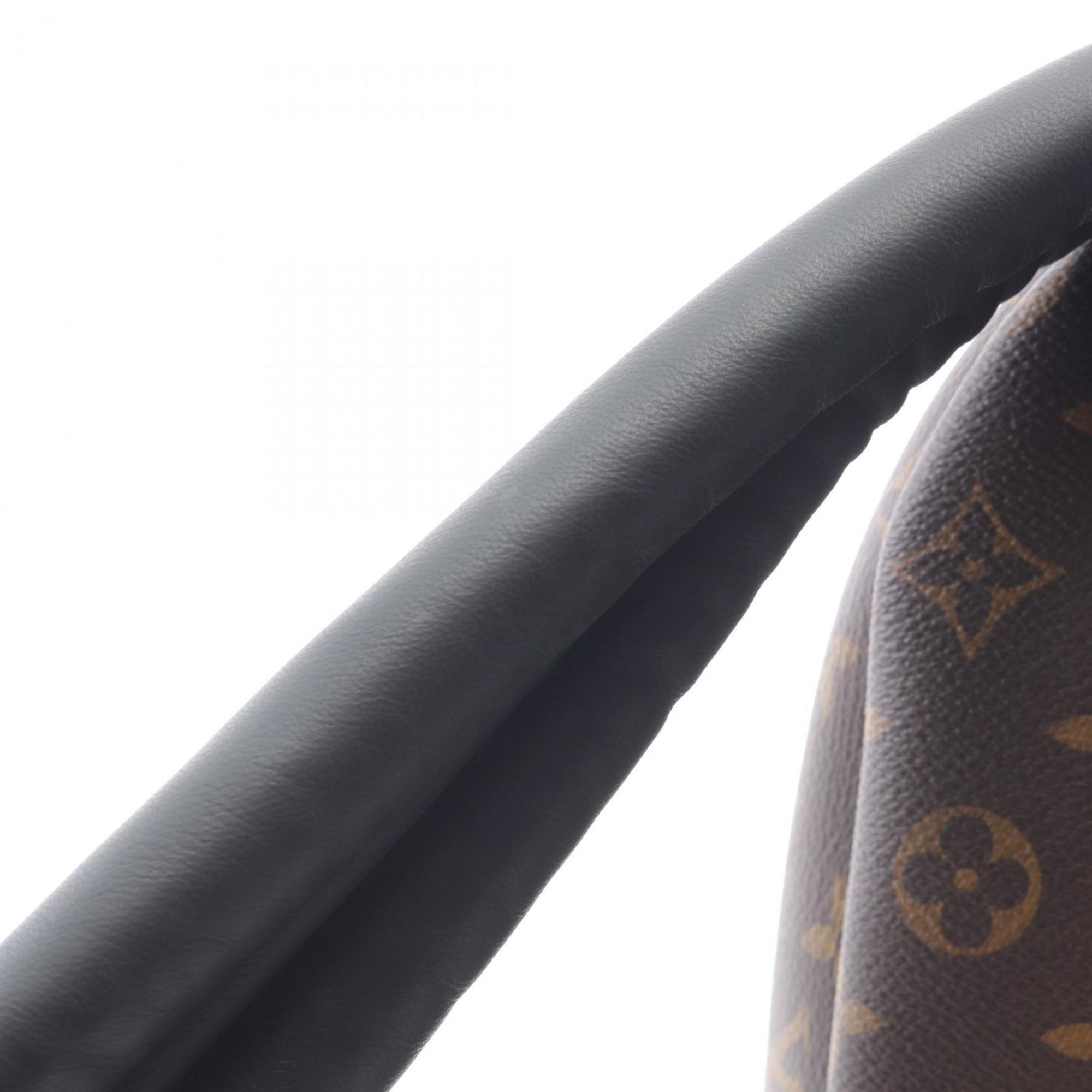 Louis Vuitton Black Brown Monogram Coated Canvas Backpack
