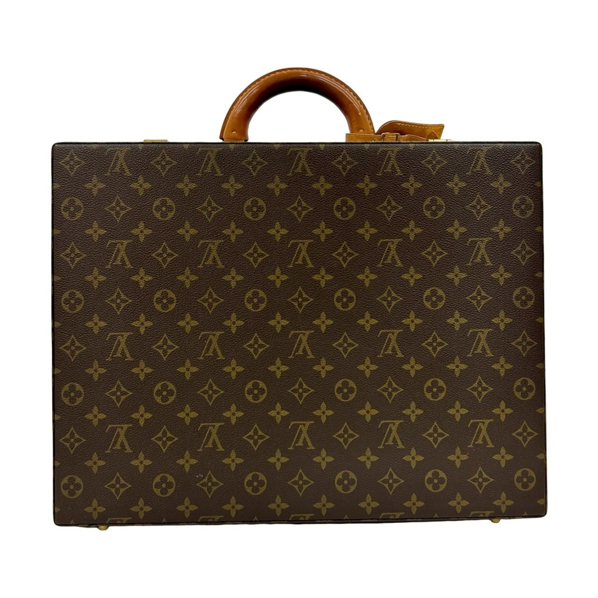 Louis Vuitton Brown Leather Pvc Briefcase
