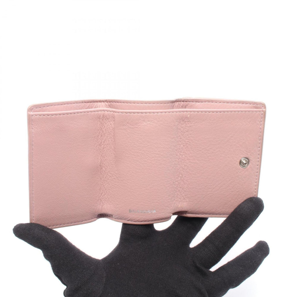 Balenciaga Pink Leather Wallet (Tri-Fold)
