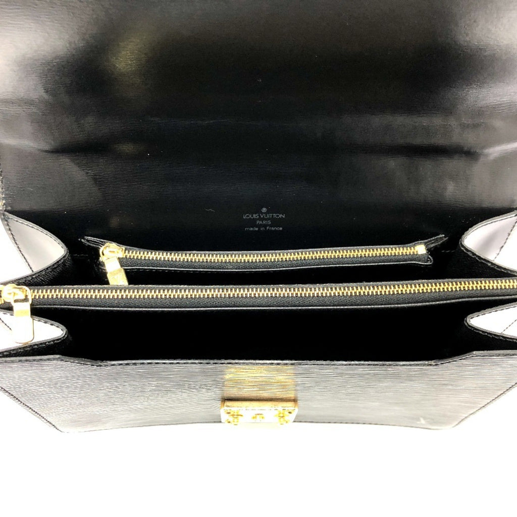 Louis Vuitton Black Epi Leather Handbag