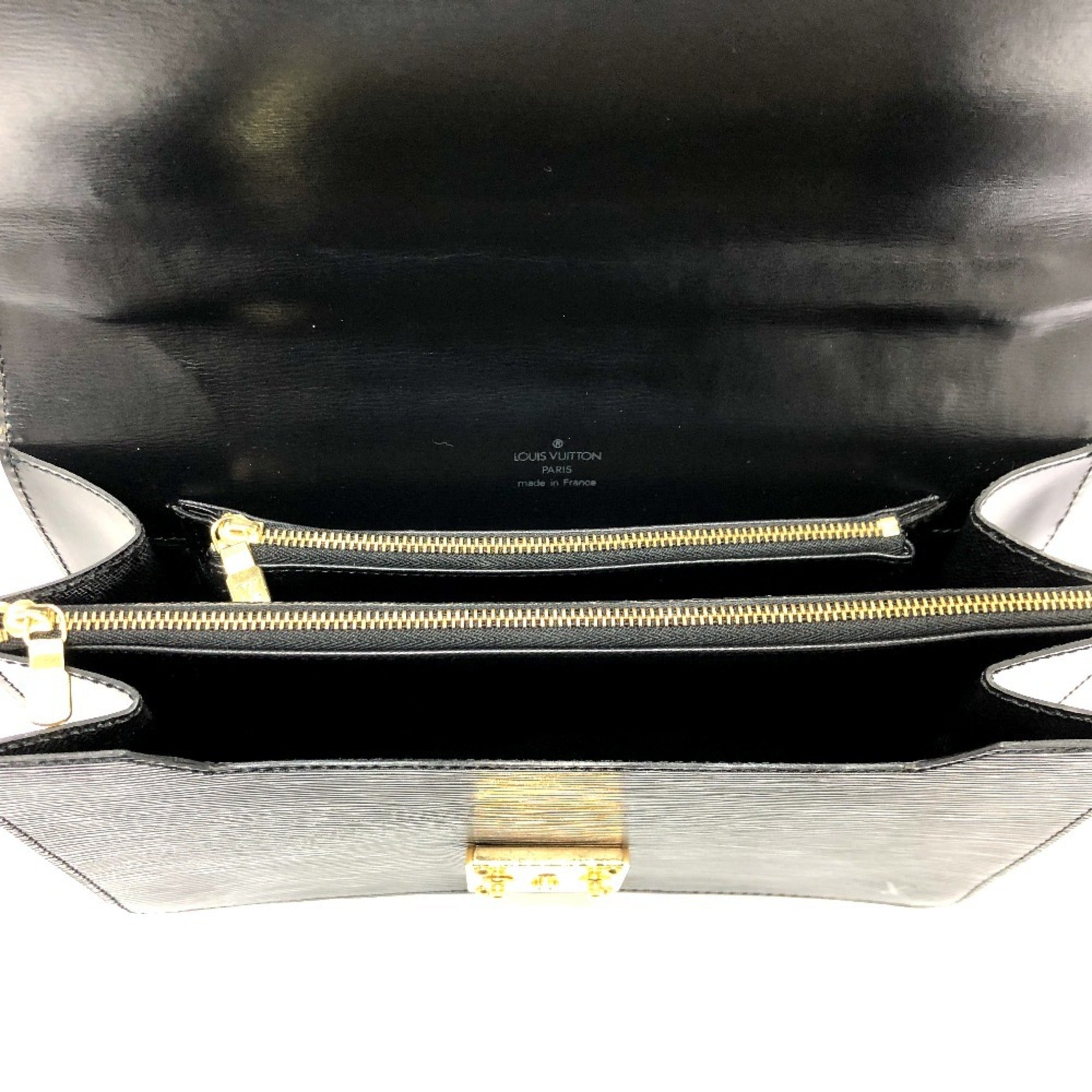 Louis Vuitton Black Epi Leather Handbag