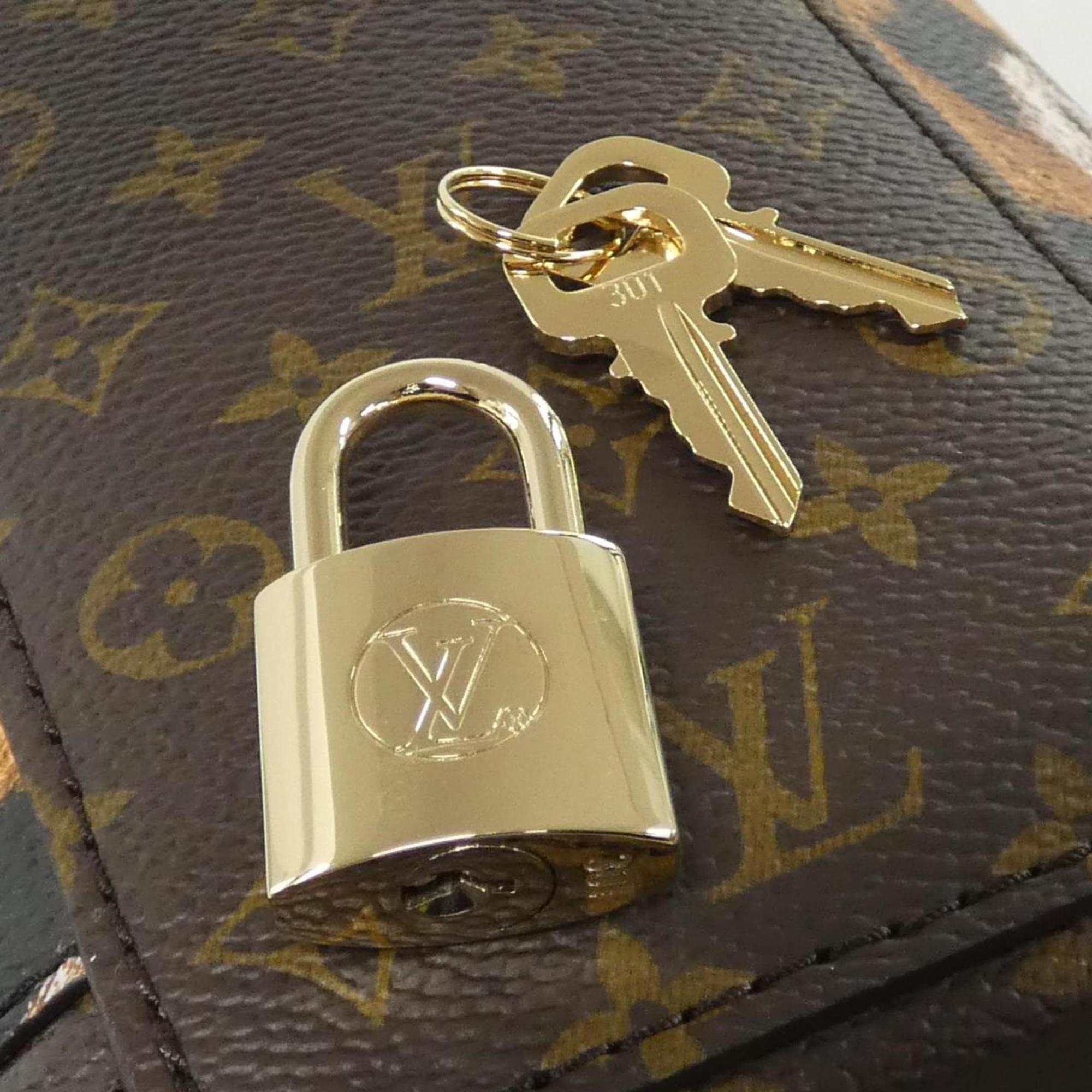 Louis Vuitton Brown Coated Canvas Handbag