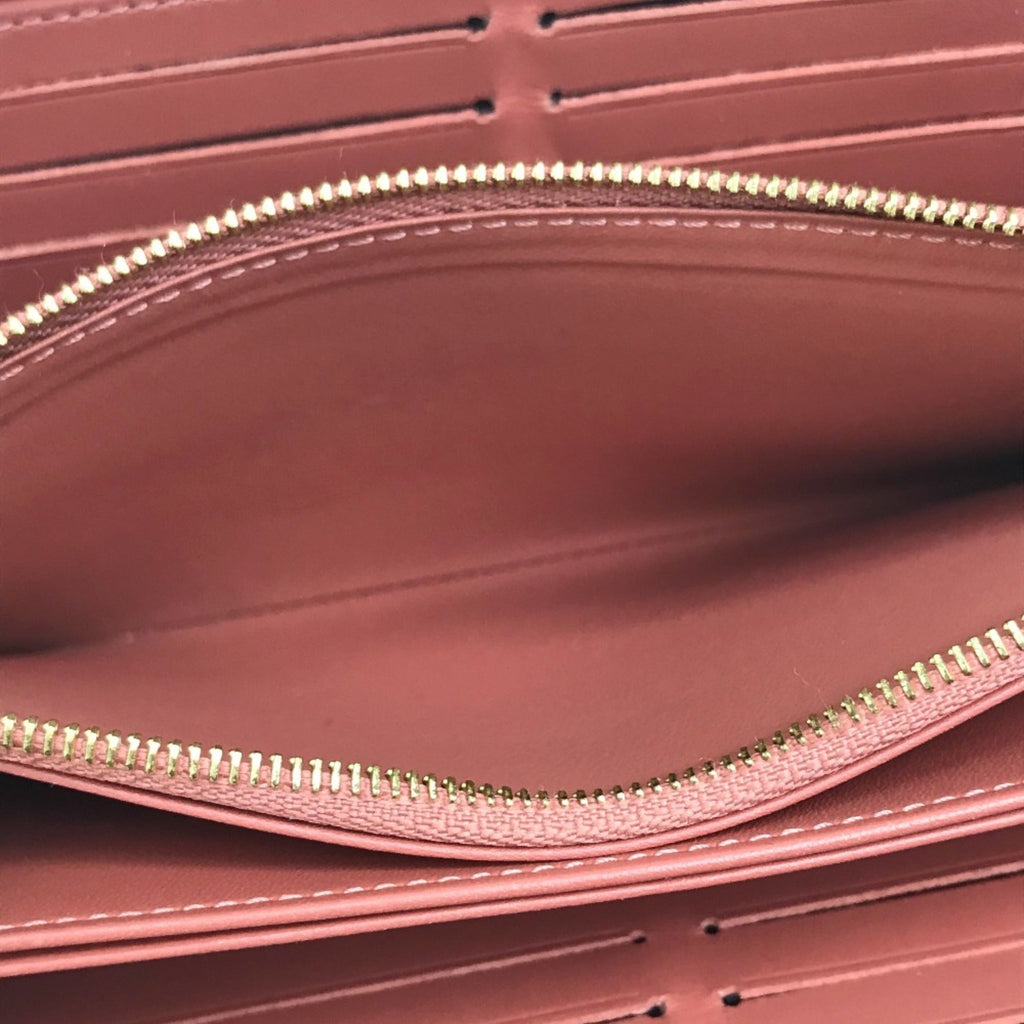 Louis Vuitton Monogram Monogram Pink Beige Monogram Patent Leather Long Wallet
