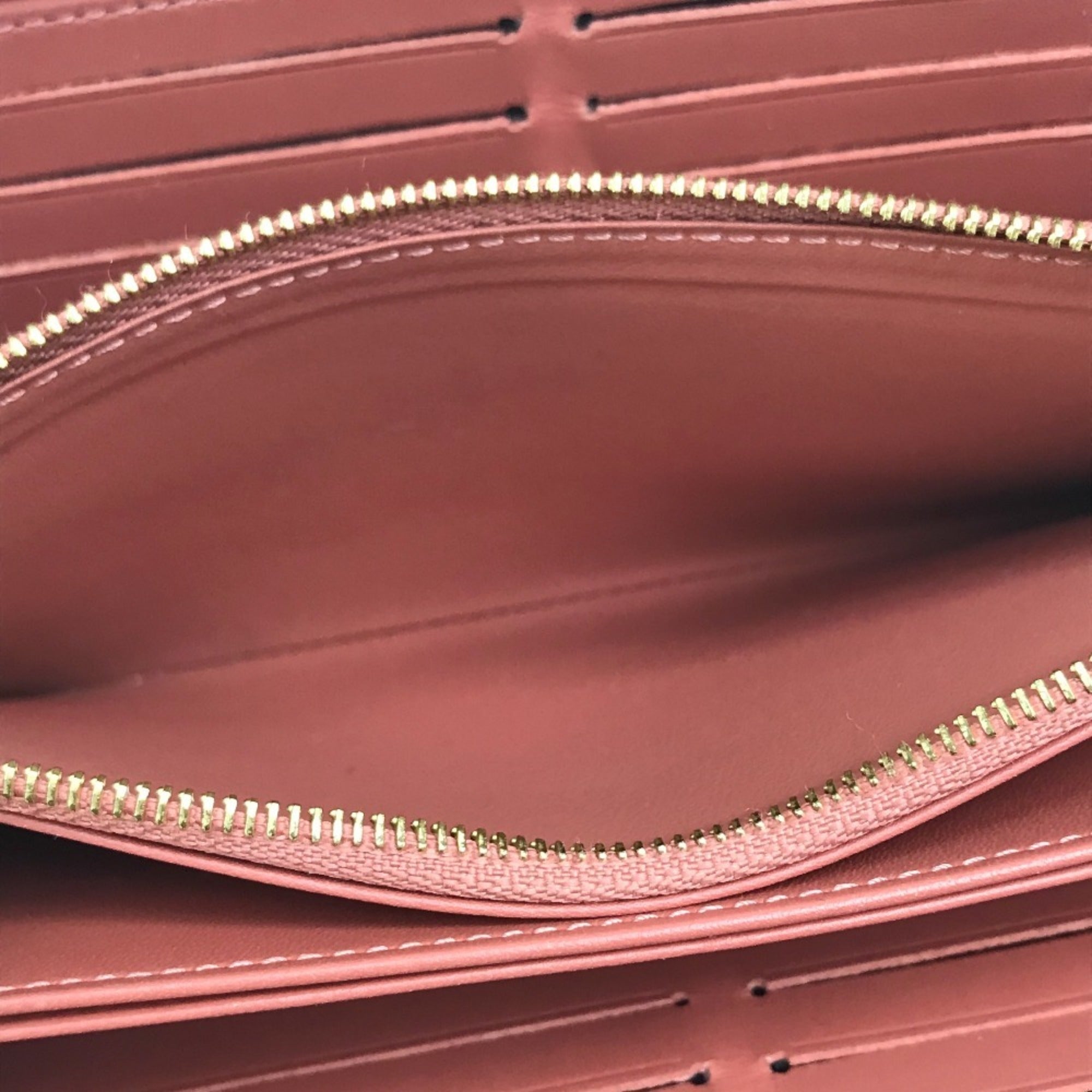 Louis Vuitton Monogram Monogram Pink Beige Monogram Patent Leather Long Wallet