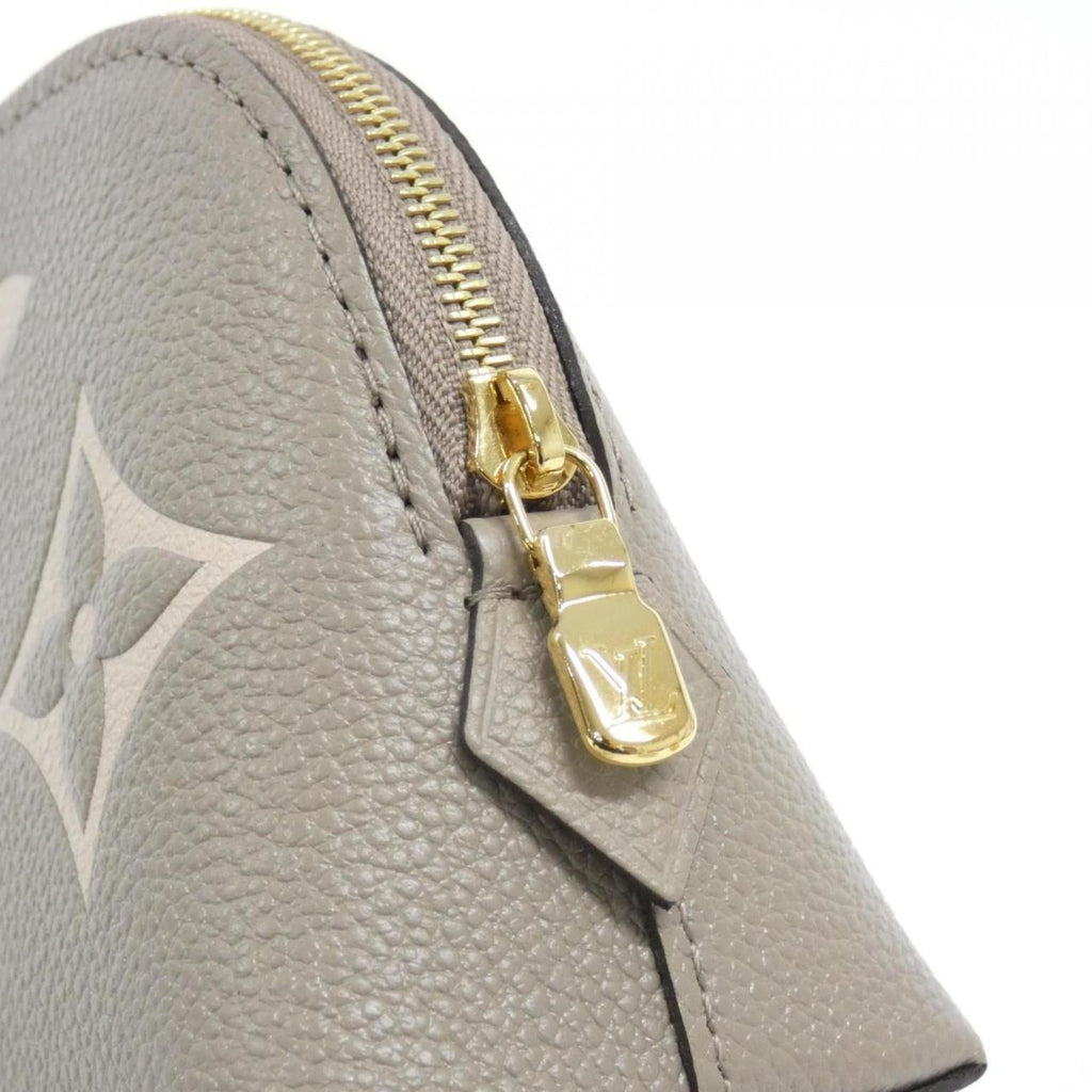 Louis Vuitton Beige Leather Handbag Pochette Pouch