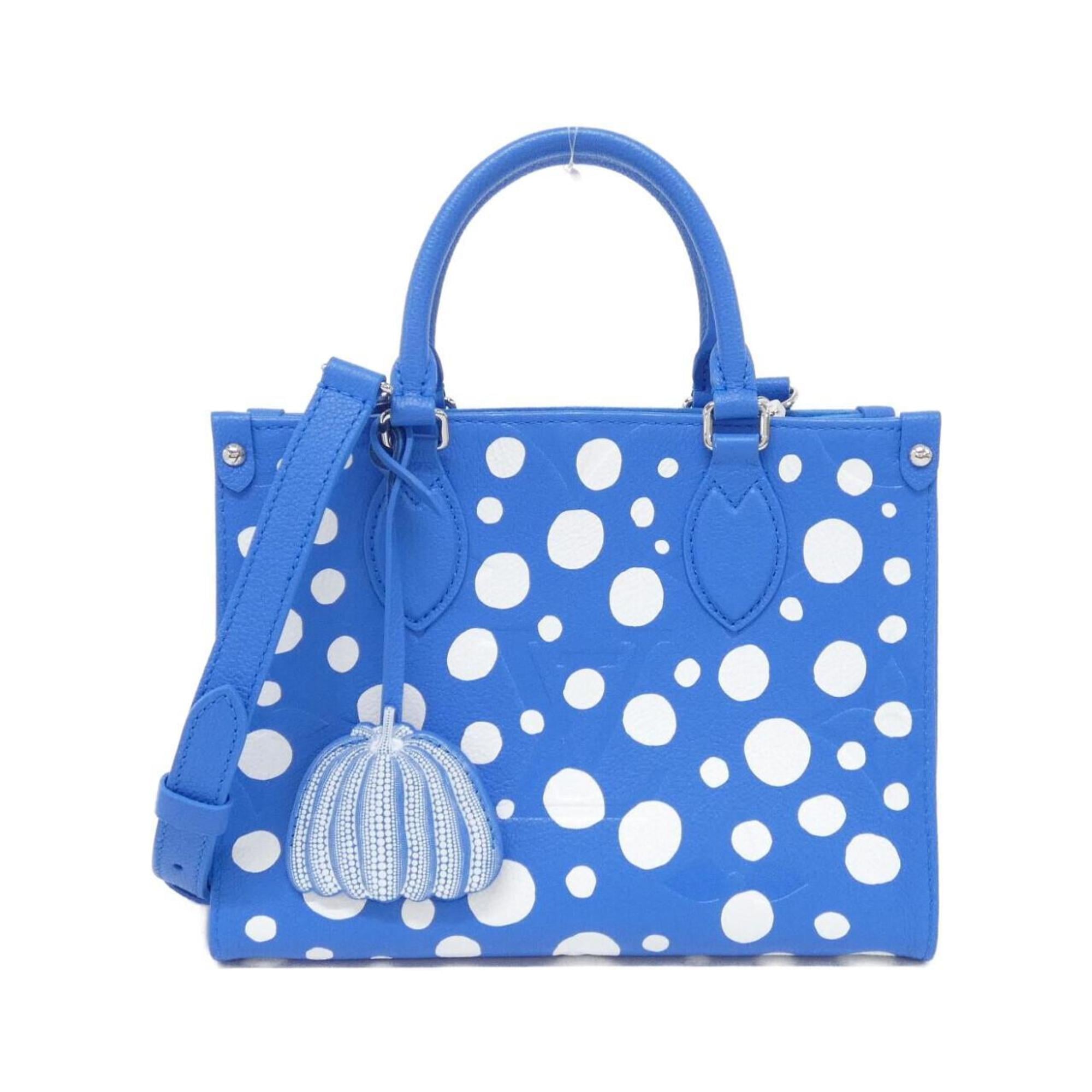 Louis Vuitton Monogram Empreinte Blue Leather Tote Bag