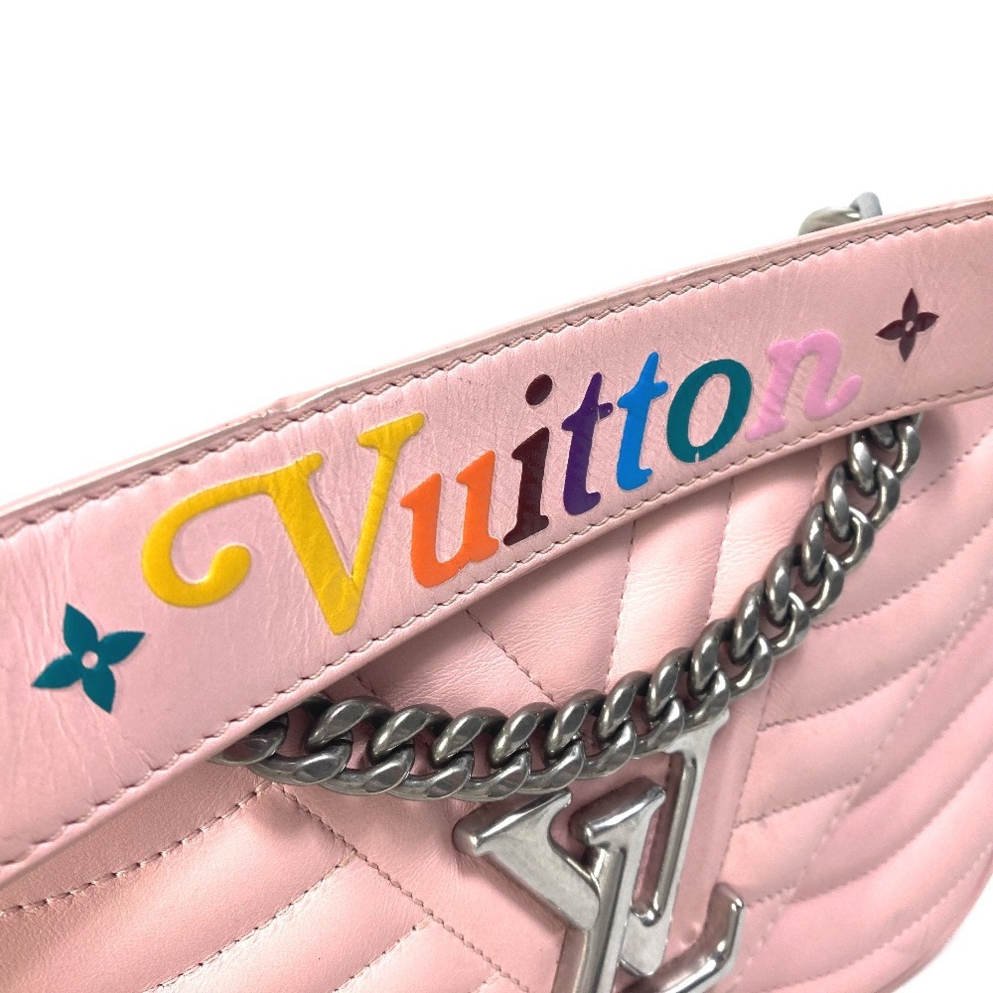 Louis Vuitton Pink Leather Handbag Shoulder Bag
