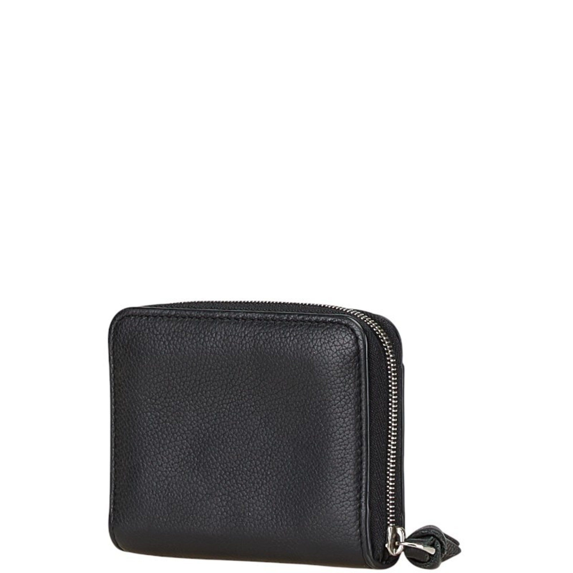Louis Vuitton Black Noir Leather Coin Purse/Coin Case