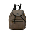 Fendi Zucchino Black Grayish Zucchino Pvc Leather Backpack