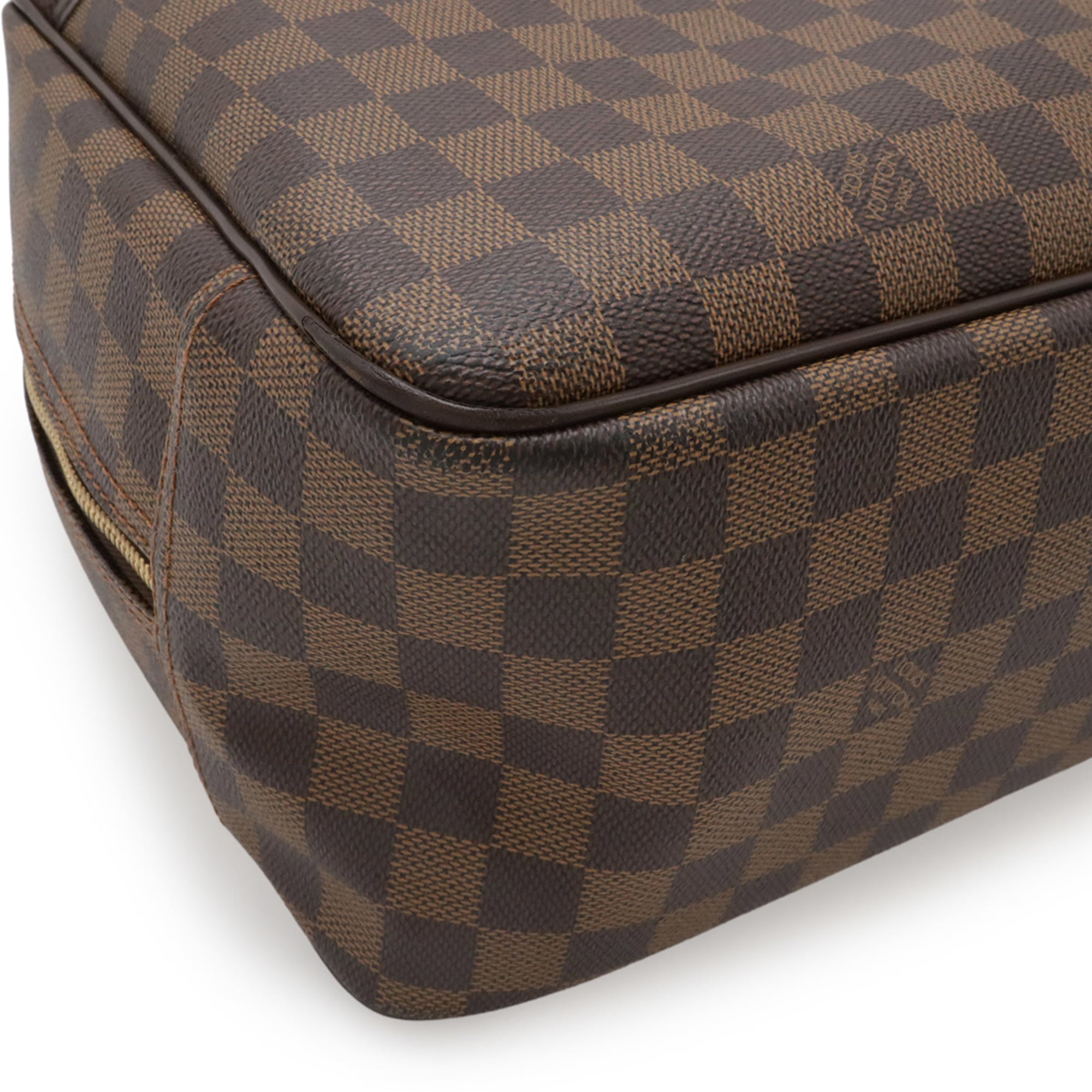 Louis Vuitton Brown Damier Canvas Pvc Handbag