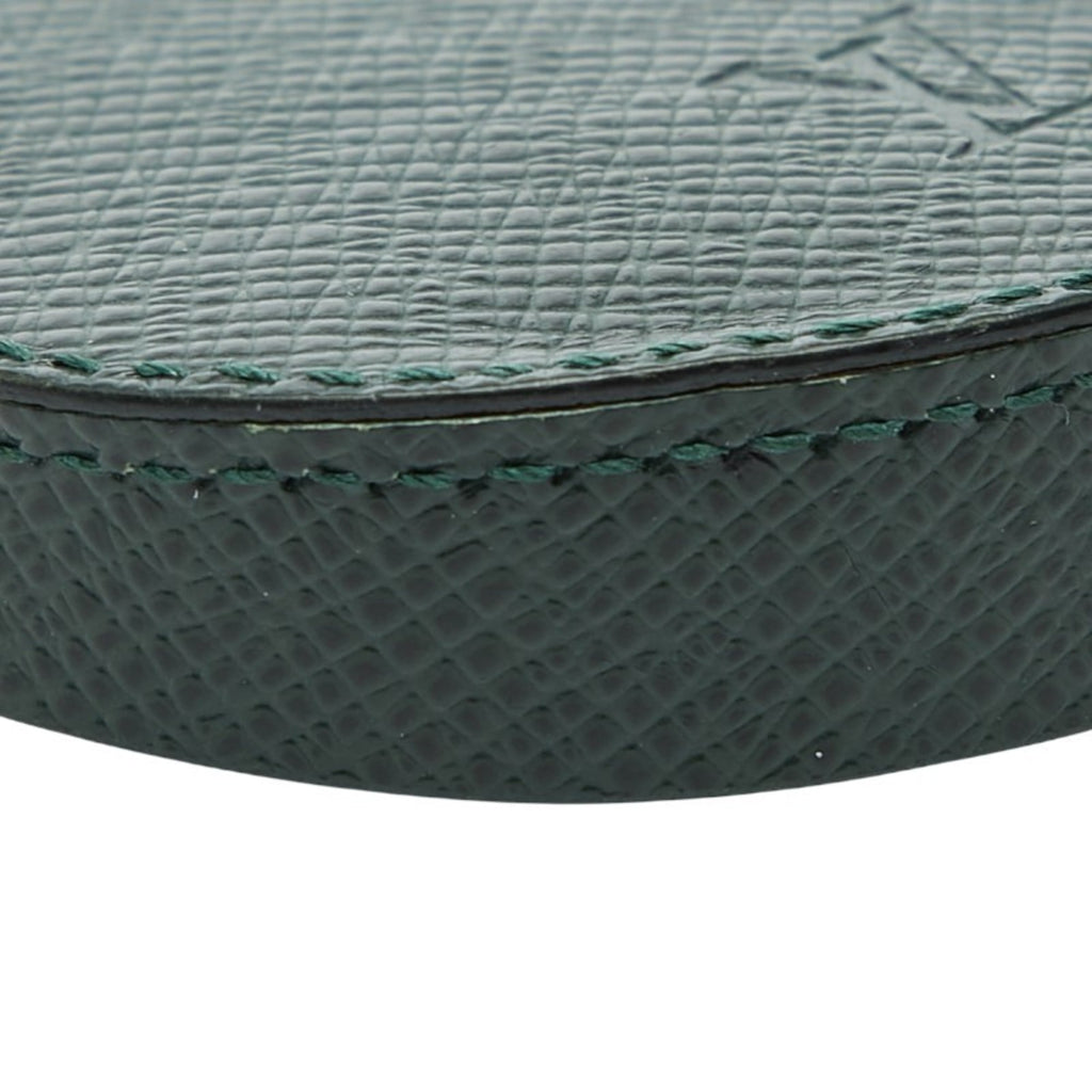 Louis Vuitton Dark Green Episea Taiga Leather Coin Purse/Coin Case