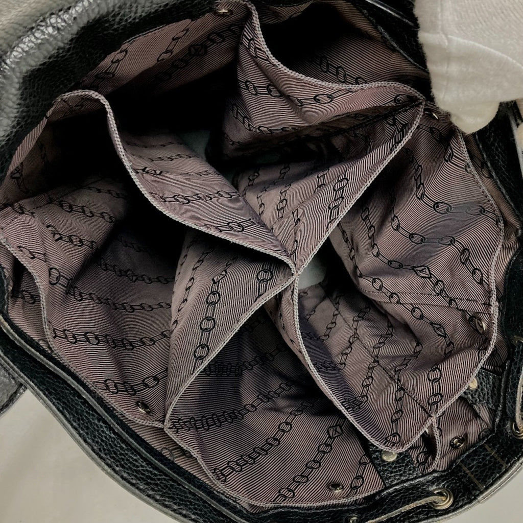 Louis Vuitton Black Noir Leather Tote Bag