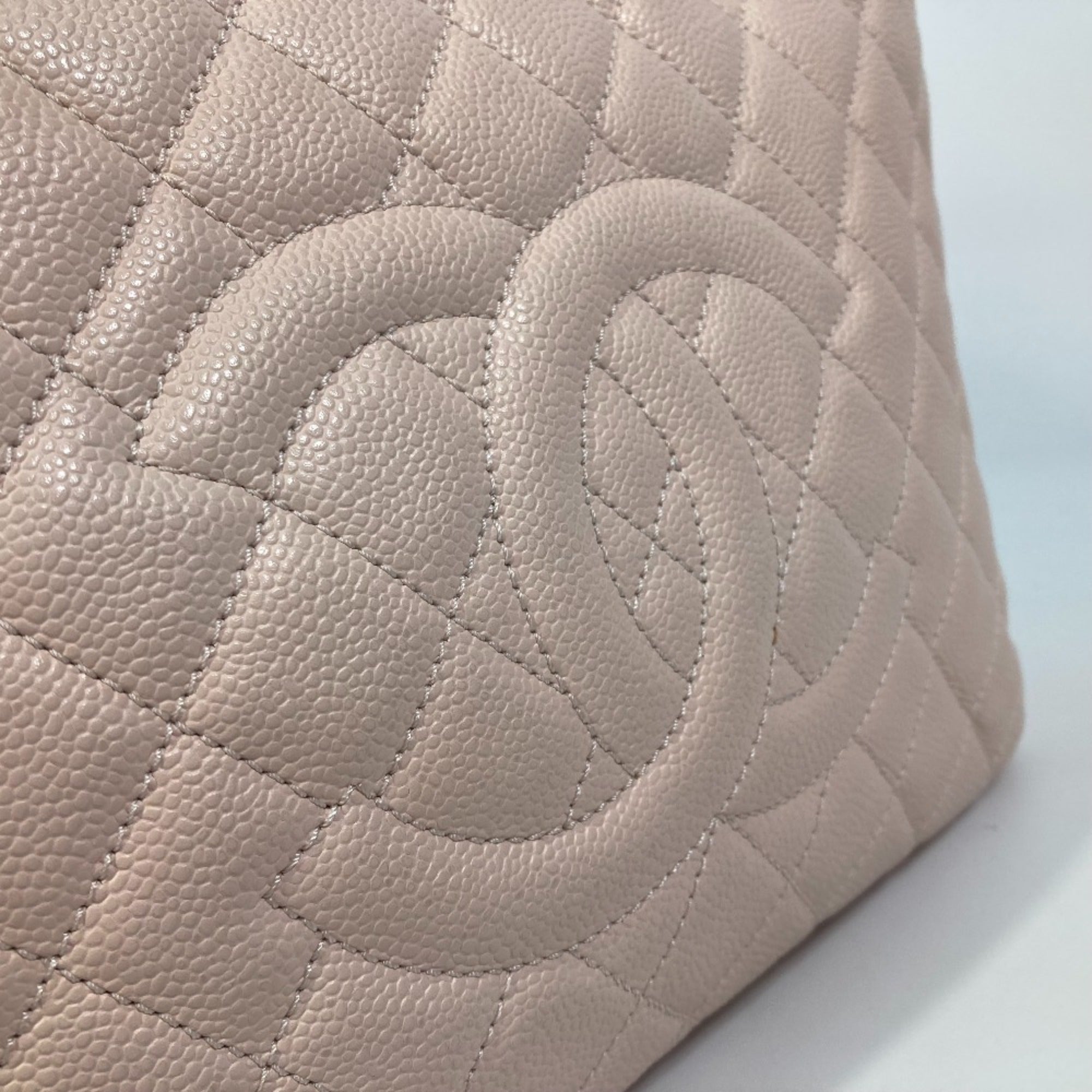 Chanel Pink Leather Tote Bag