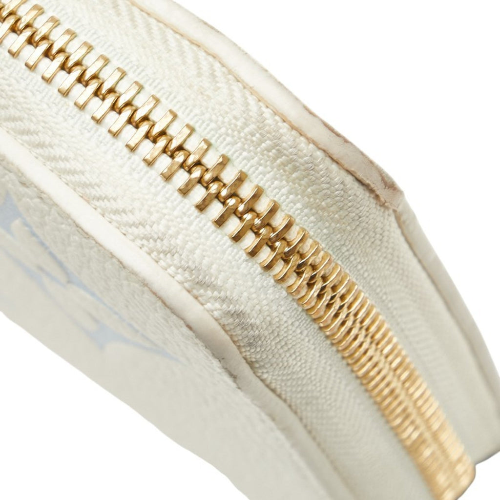 Louis Vuitton Blue White Leather Long Wallet