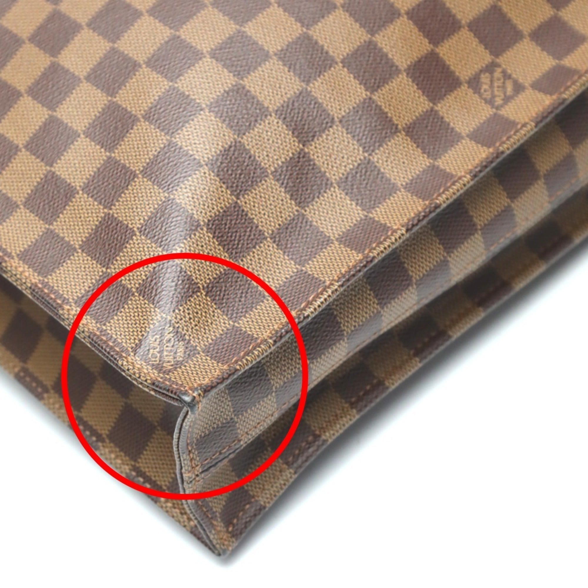 Louis Vuitton Brown Damier Canvas Ebene Damier Canvas Handbag Tote Bag